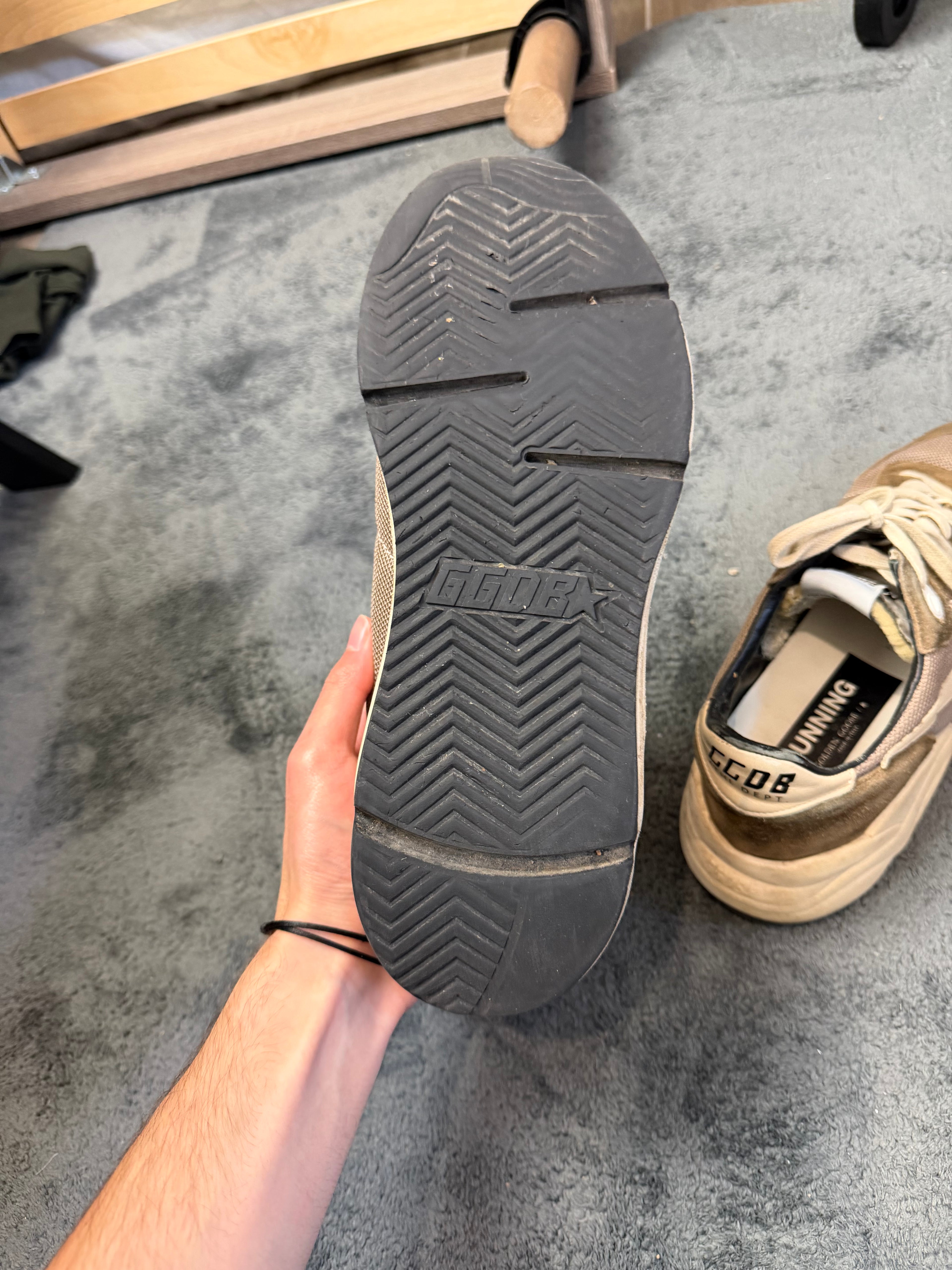 Basket Golden Goose Running – Taille 41 – Kaki