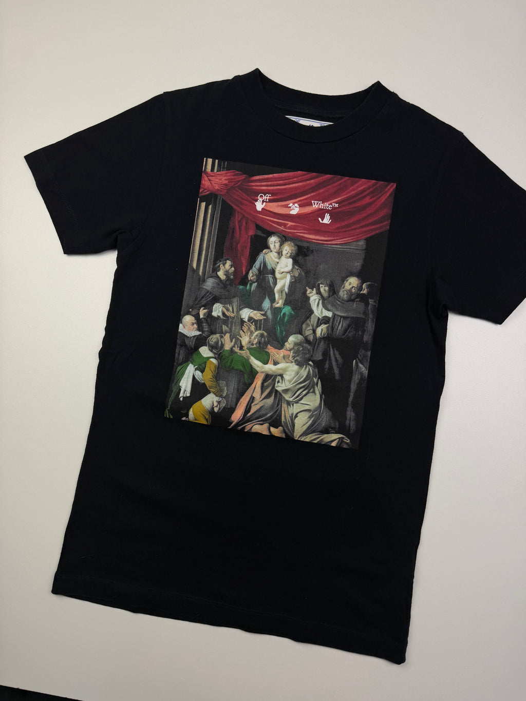 T-shirt Off-White “Caravaggio Painting” – Taille XS (taille comme un S) – Noir