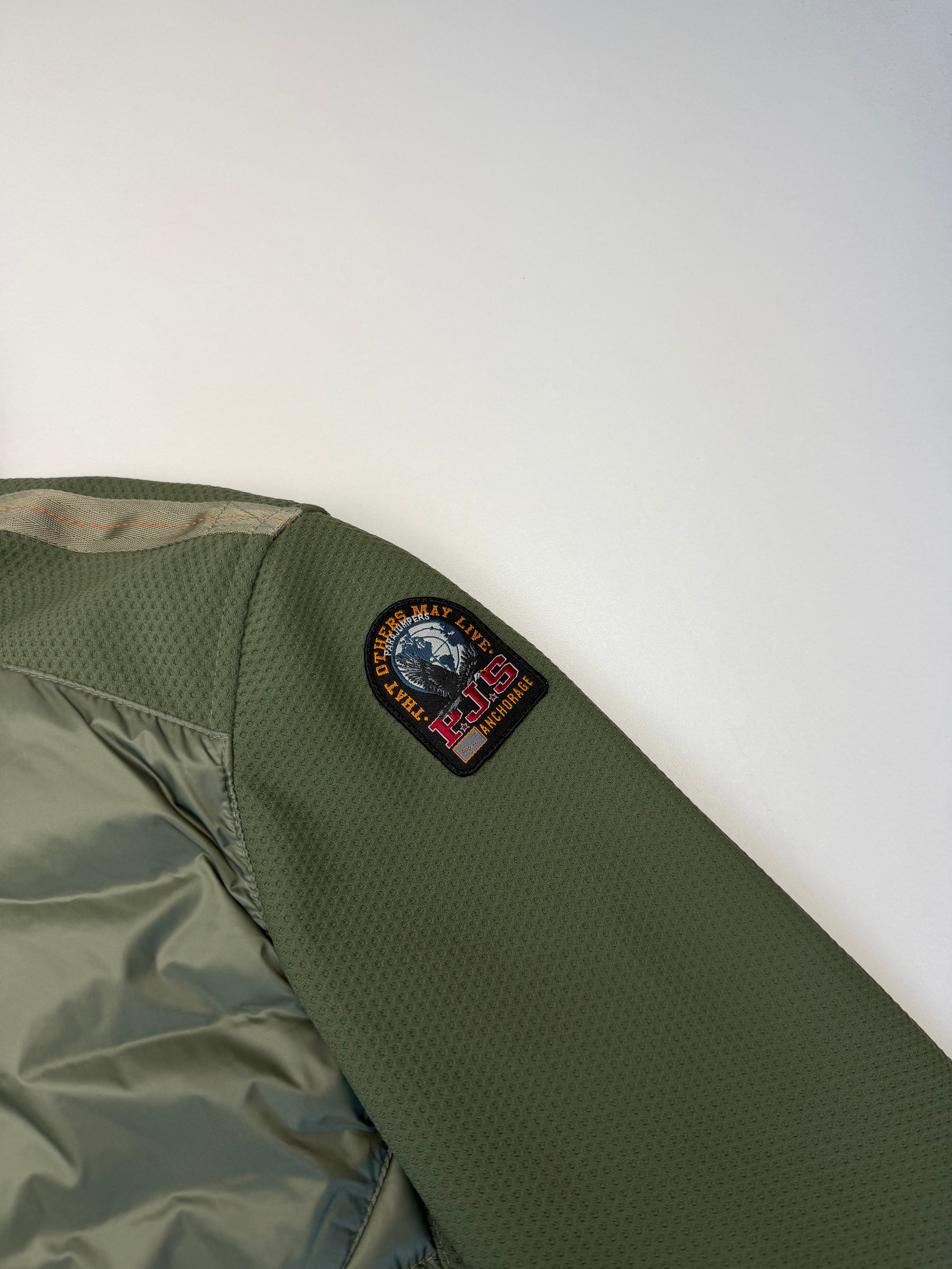 Veste Parajumpers “Jayden Hybride Warm Up” – Taille L – Vert Kaki – Neuve avec Étiquette