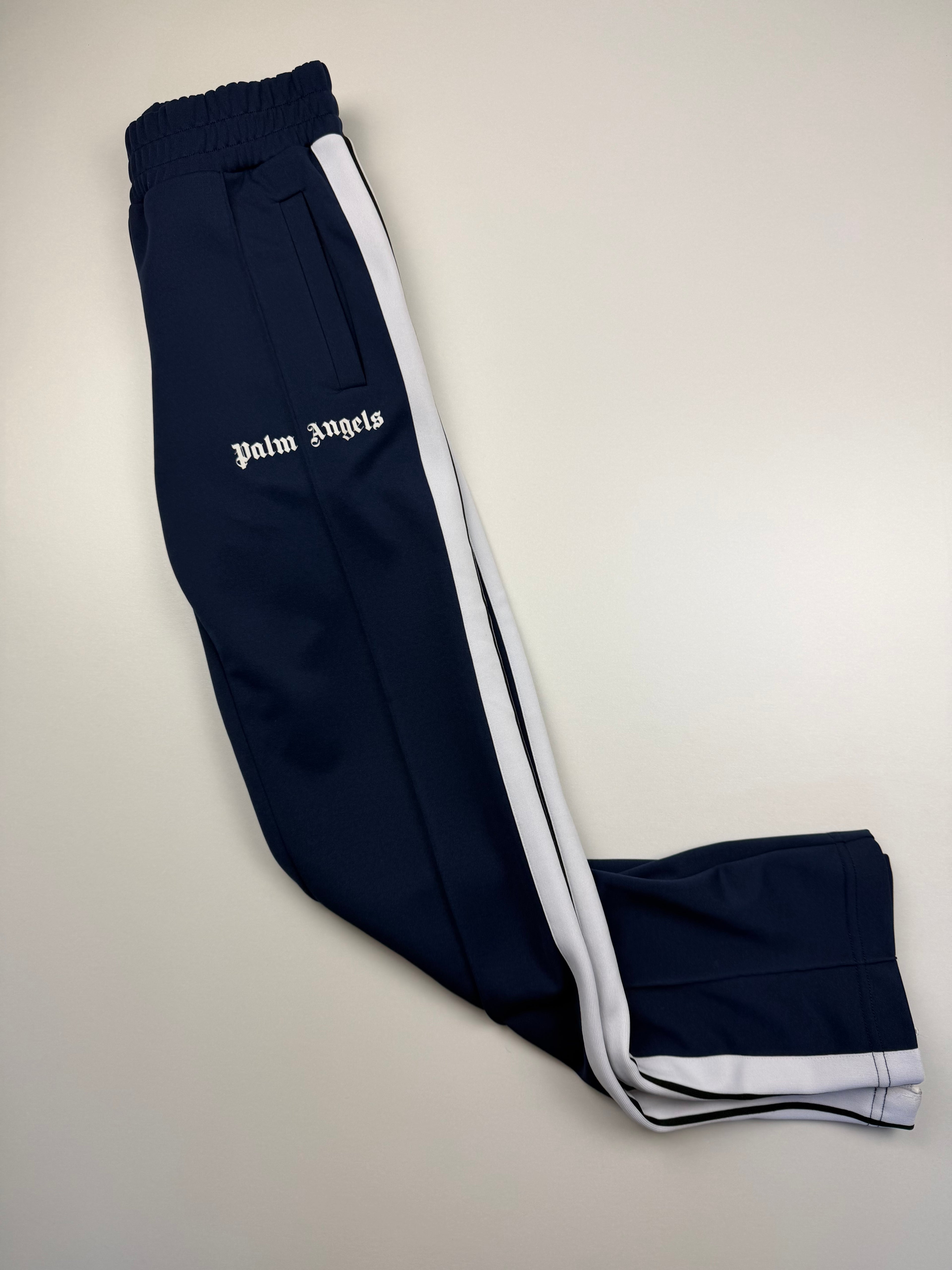 Jogging Palm Angels – Taille XS – Bleu Marine avec Bandes Blanches