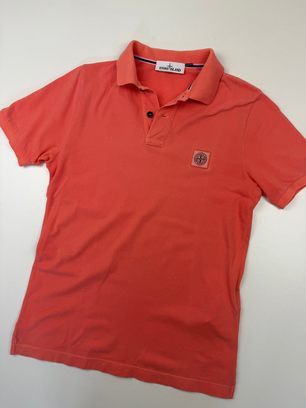 Polo Stone Island – Taille S – Orange Abricot