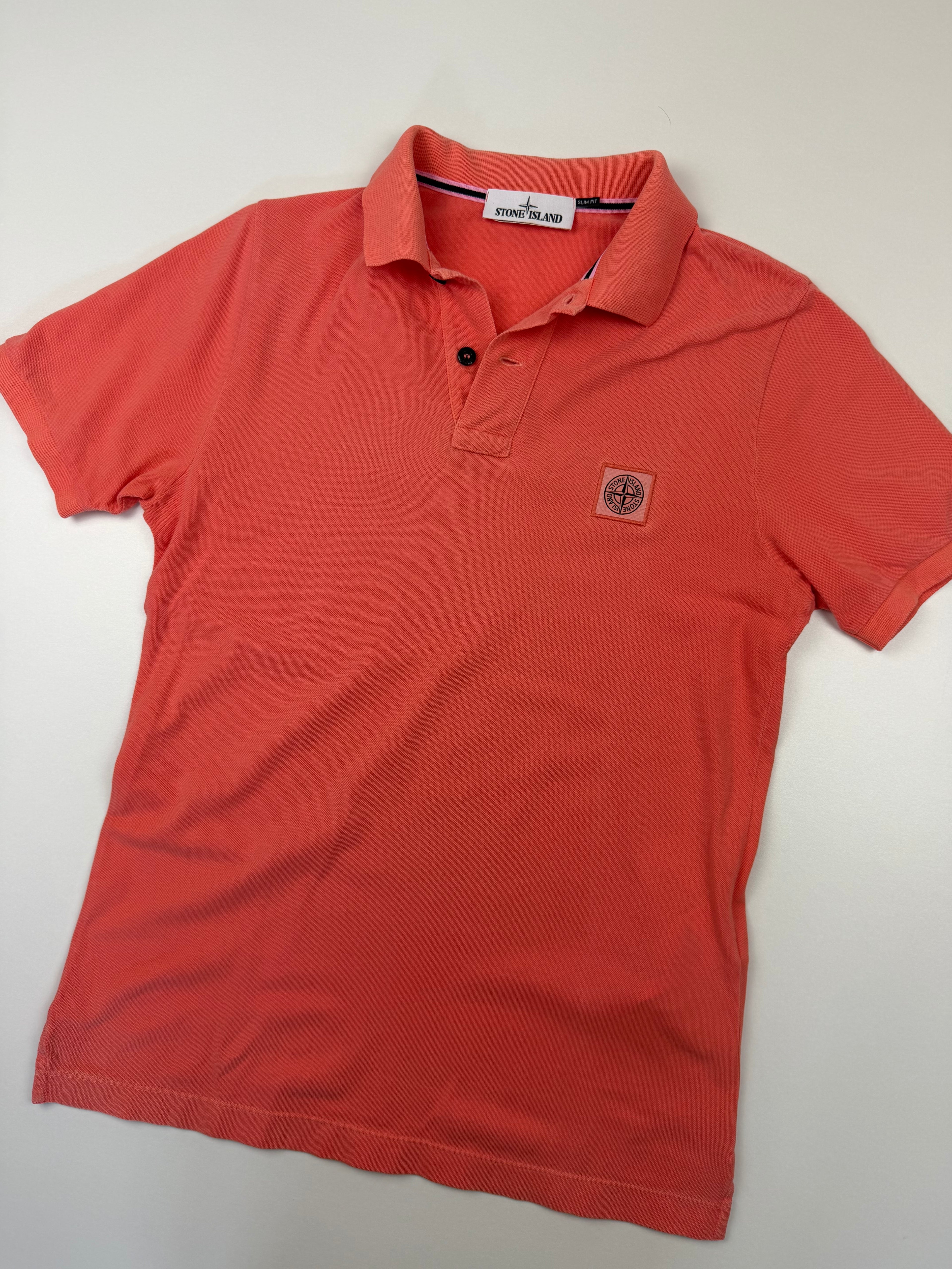 Polo Stone Island – Taille S – Orange Abricot