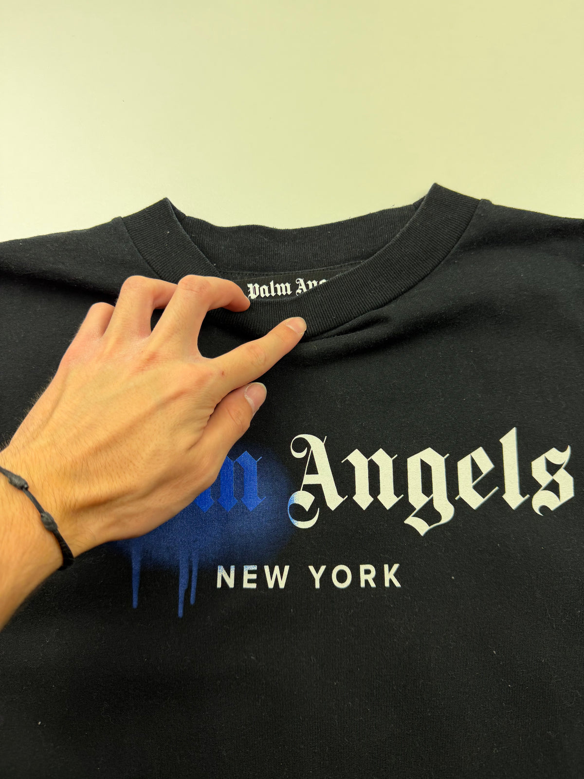 T-Shirt Palm Angels « Tag New York » – Taille M – Noir