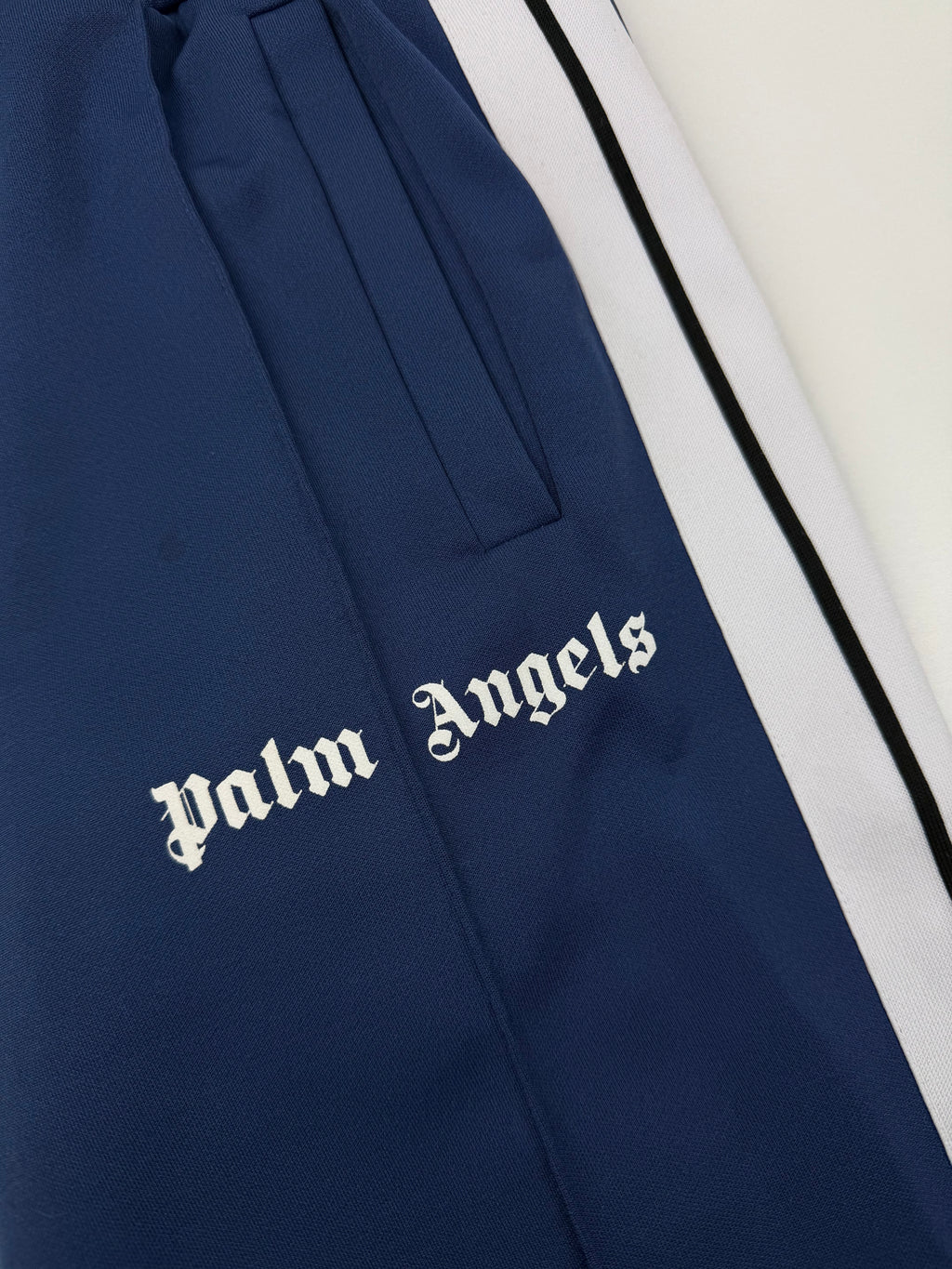 Jogging Palm Angels – Bleu marine – Bandes blanches – Taille S