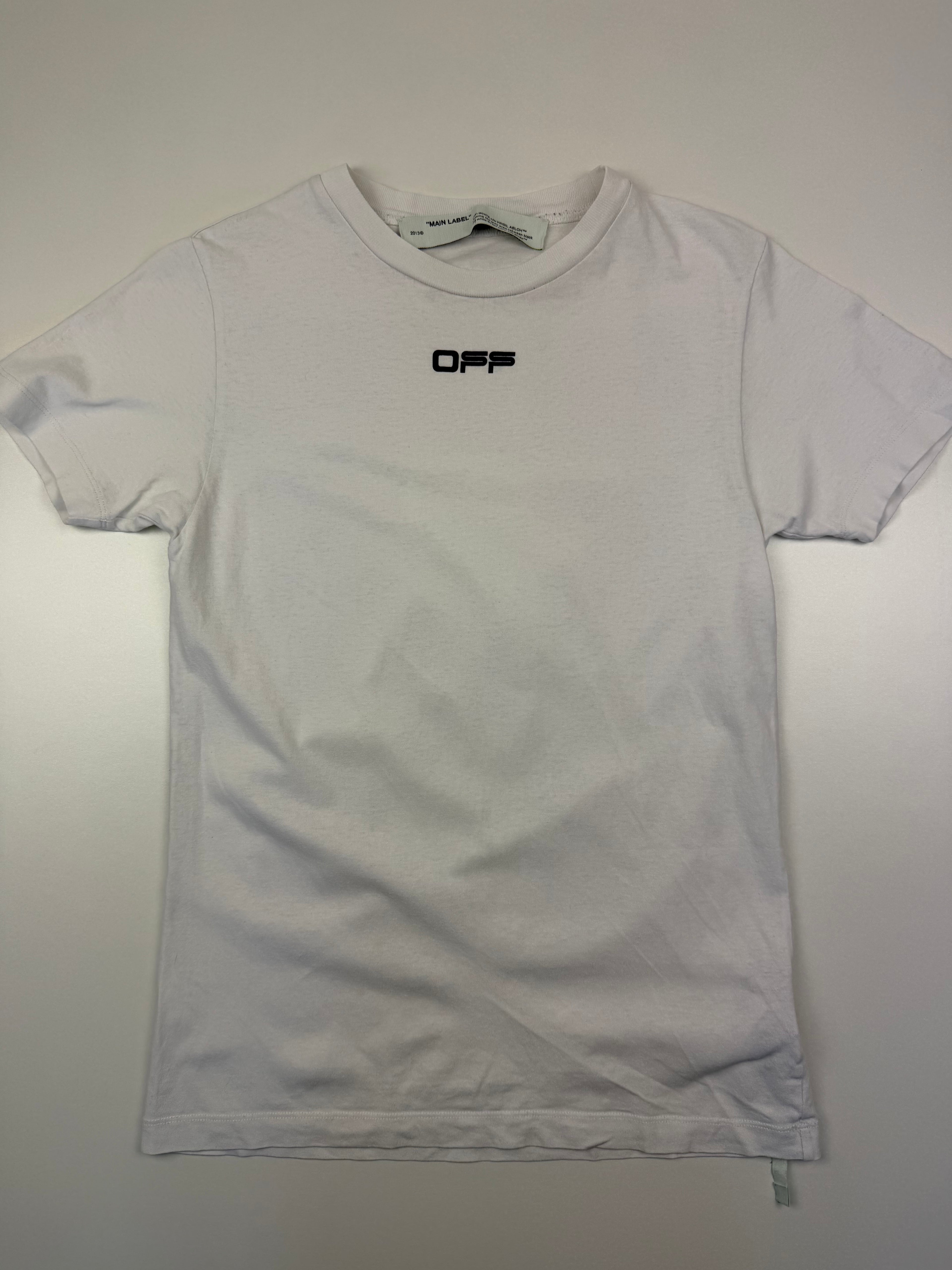 T-shirt Off-White “Airport Tape” – Taille XXS (fit XS) – Blanc
