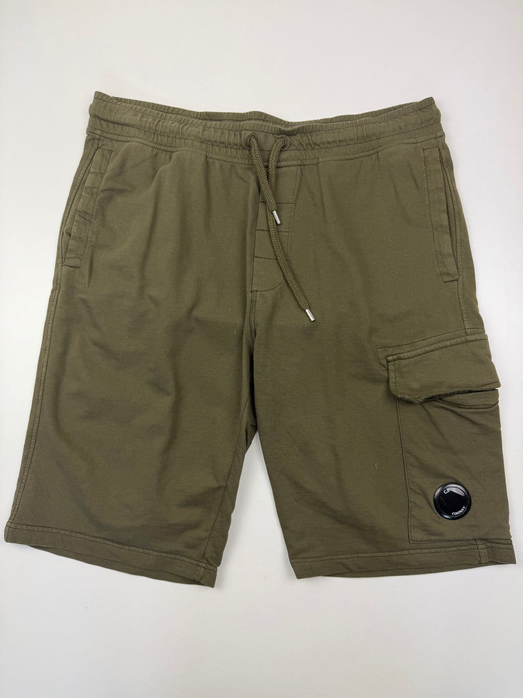 Short C.P. Company – Taille XL – Kaki en Coton