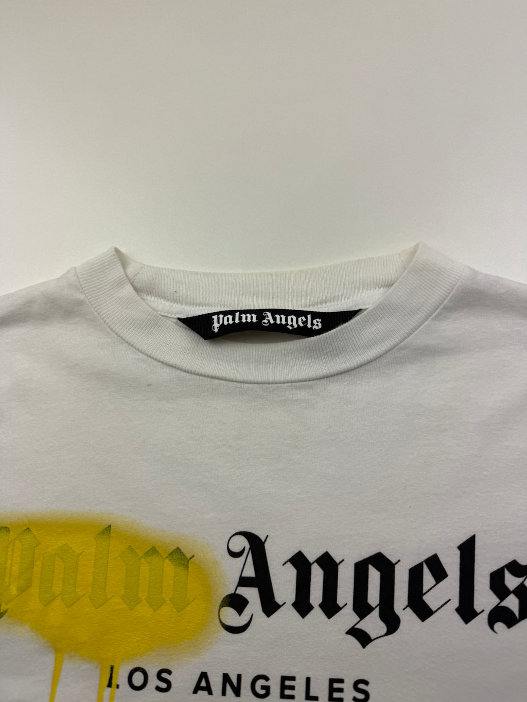 T-Shirt Palm Angels «Los Angeles Sprayed Logo» – Taille M – Blanc