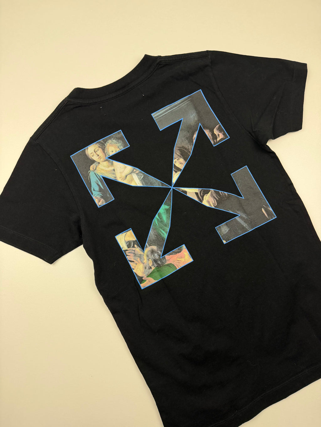 T-shirt Off-White “Caravaggio Painting” – Taille XS (taille comme un S) – Noir