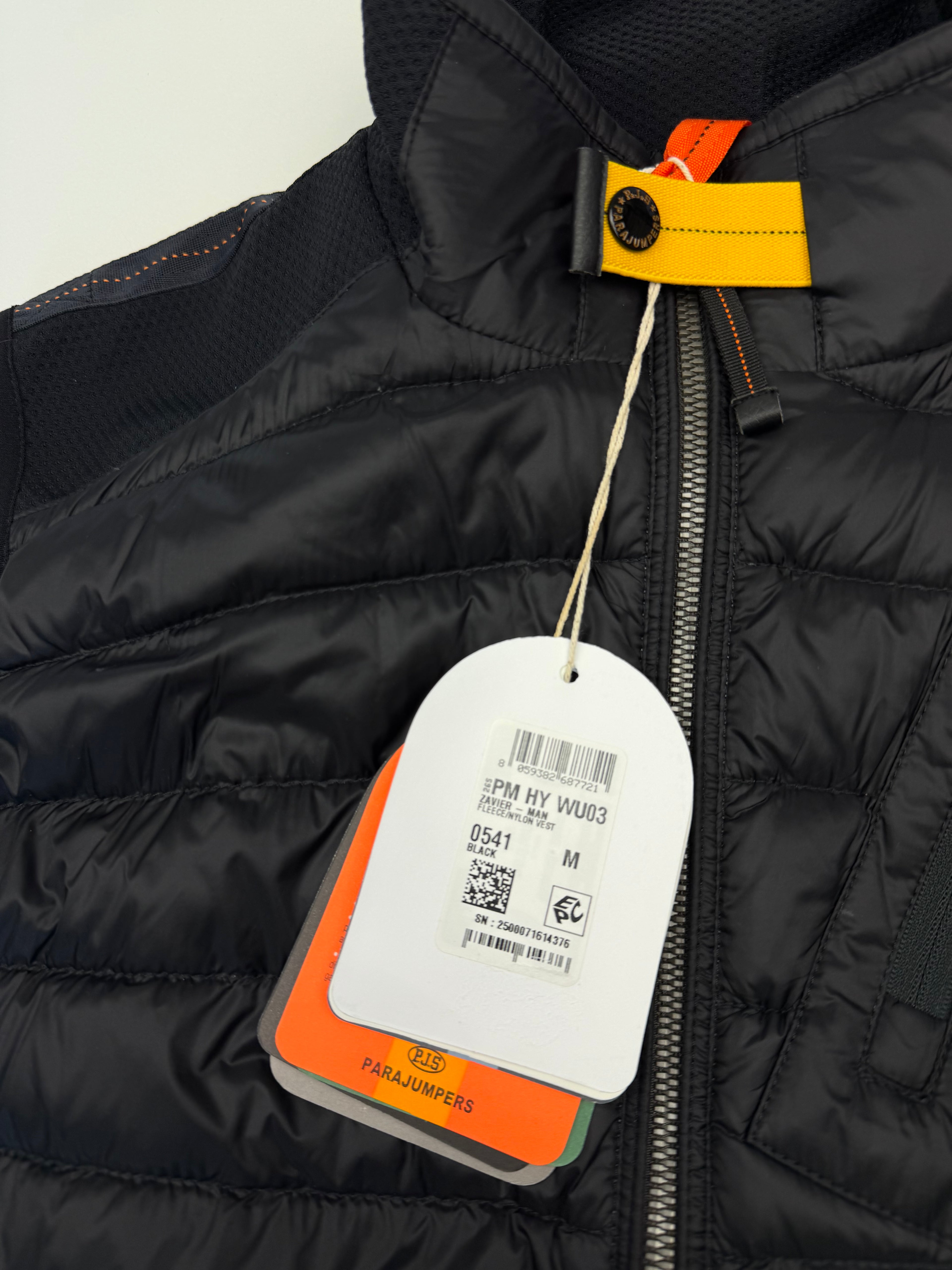 Veste sans manches Parajumpers “Zavier Hybride Warm Up” – Taille M – Noir – Neuve avec Étiquette
