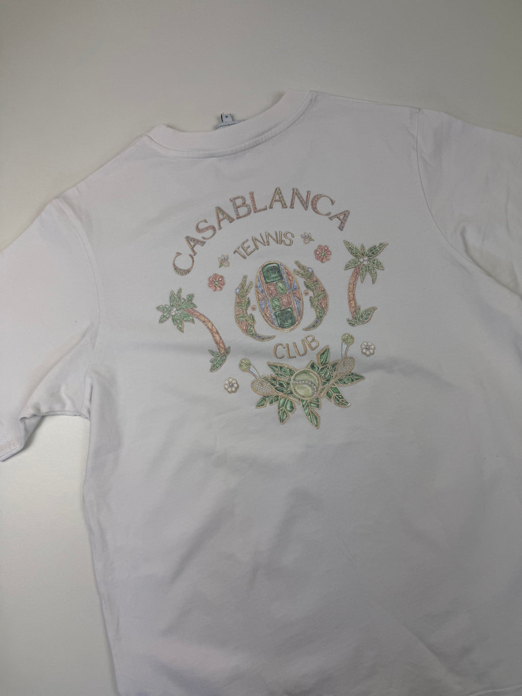 T-shirt Casablanca “Joyaux d’Afrique Tennis Club” – Taille M – Blanc