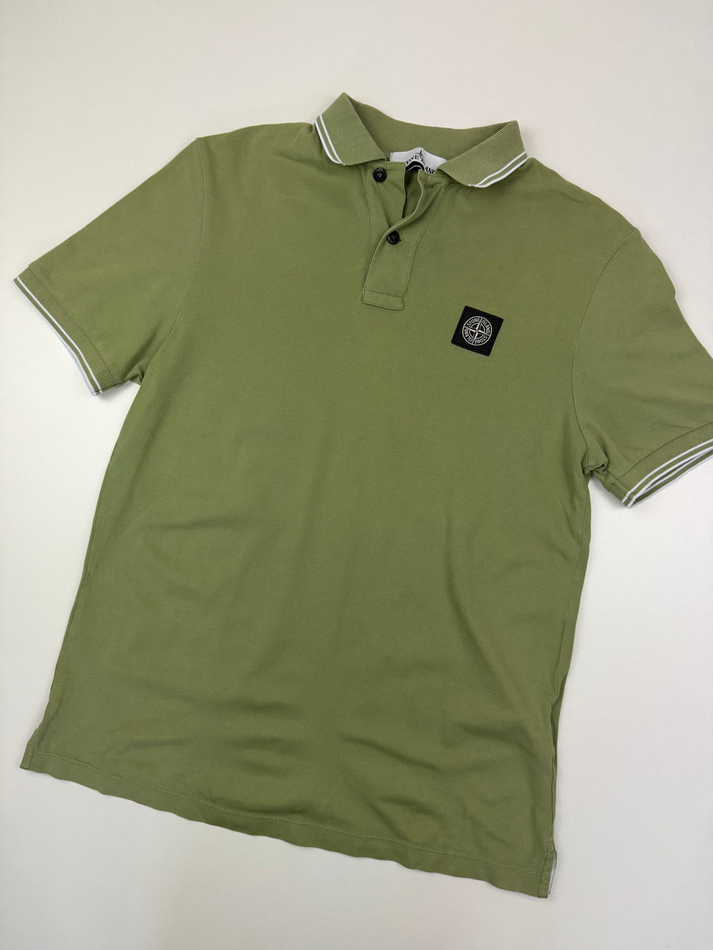 Polo Stone Island – Taille S – Vert Kaki