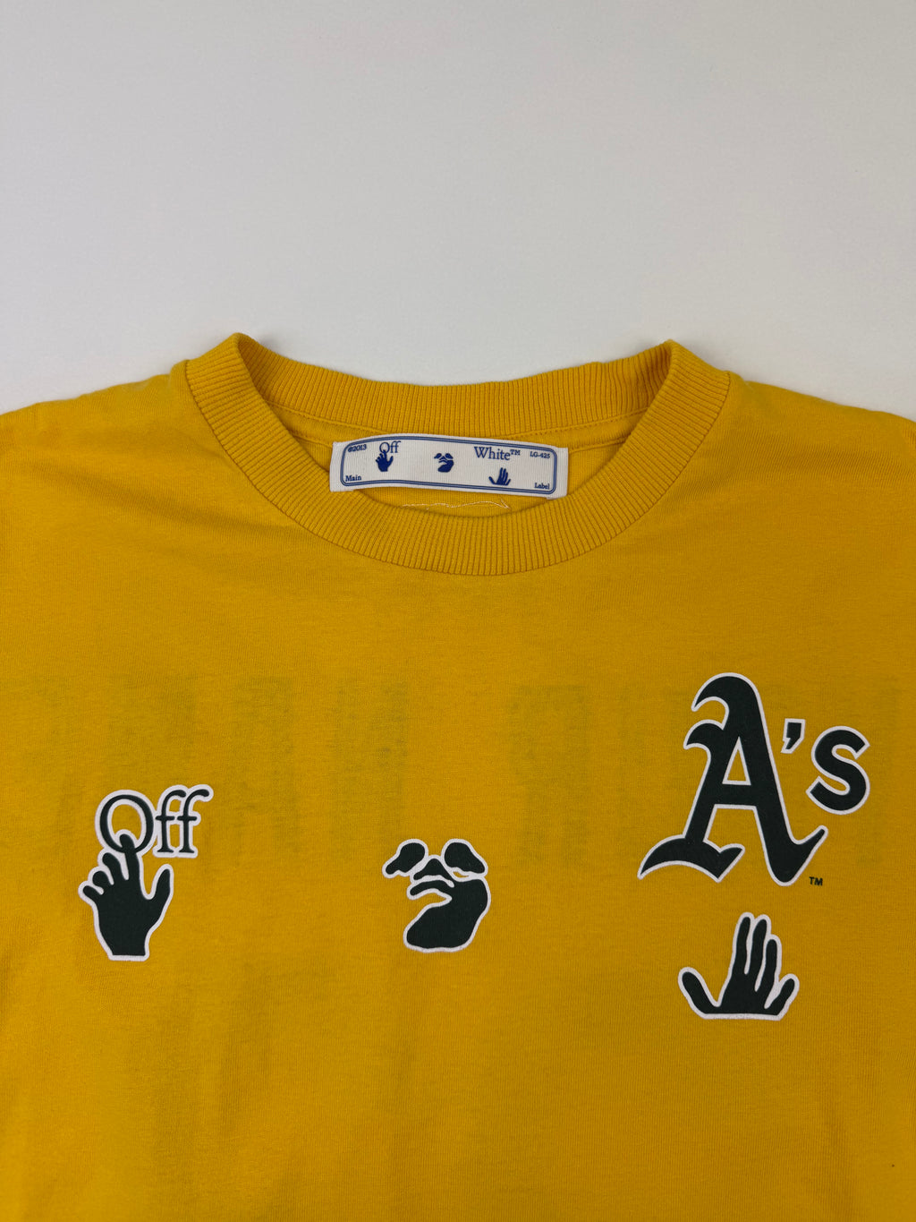 T-shirt OFF-WHITE x Oakland Athletics – Taille S – Jaune