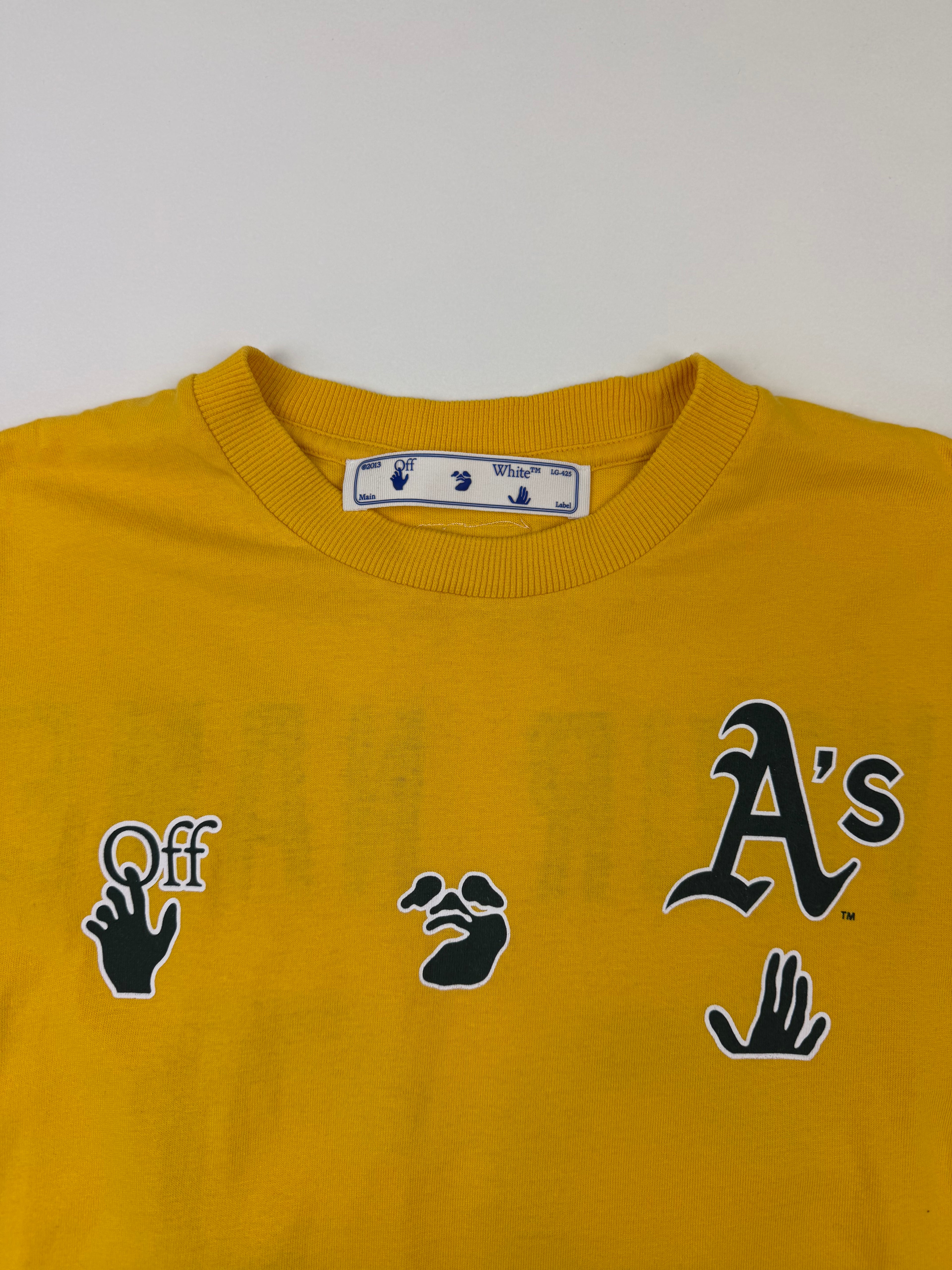 T-shirt OFF-WHITE x Oakland Athletics – Taille S – Jaune