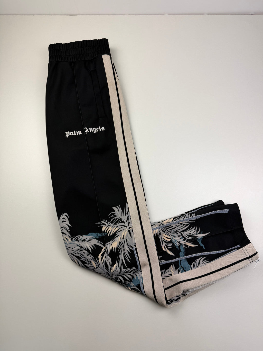 Jogging Palm Angels – Noir / Off White – Motif Palmier – Taille L