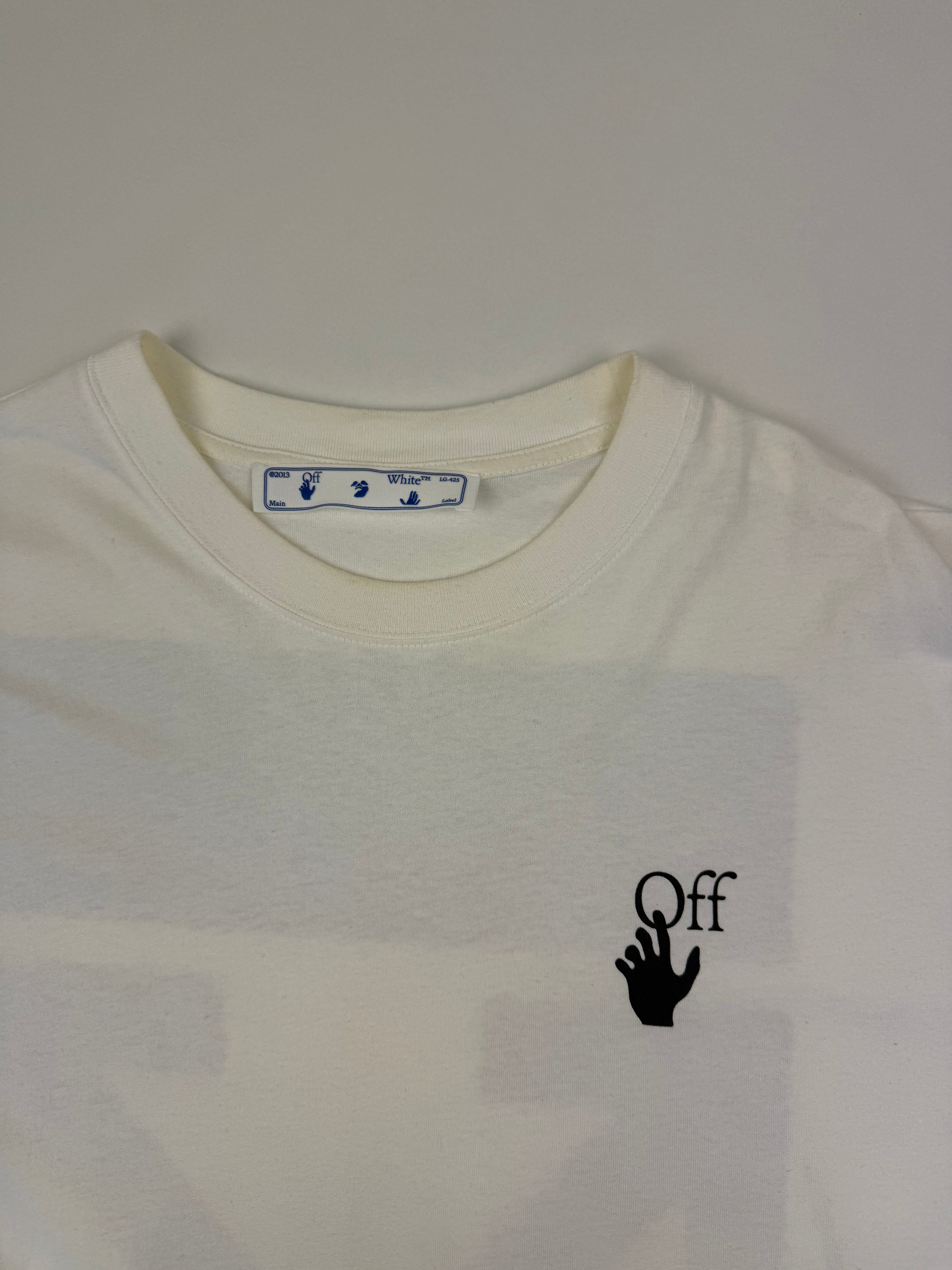 T-shirt Off-White “Flèches Dégradées” – Taille M – Blanc
