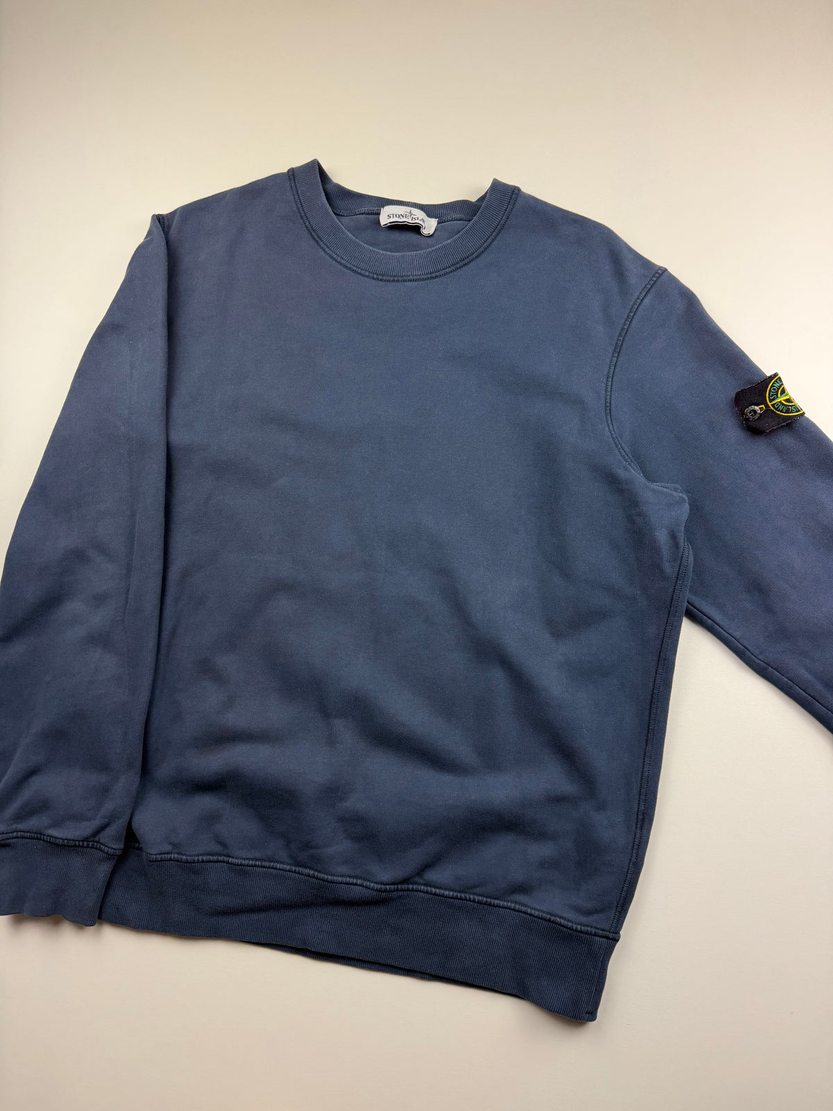 Pull Crewneck Stone Island – Taille XL – Bleu Marine