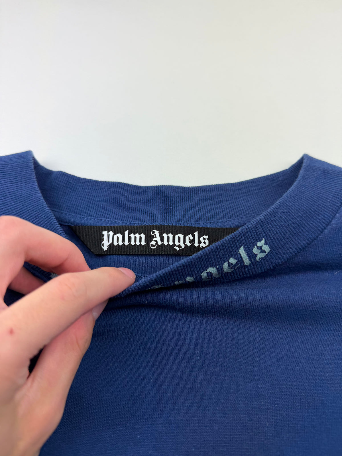 T-Shirt Manches Longues Palm Angels «Classic Logo» – Taille M – Bleu