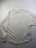 T-Shirt Manches Longues Palm Angels «Classic Logo Over L/S Tee» – Taille XS – Blanc Cassé