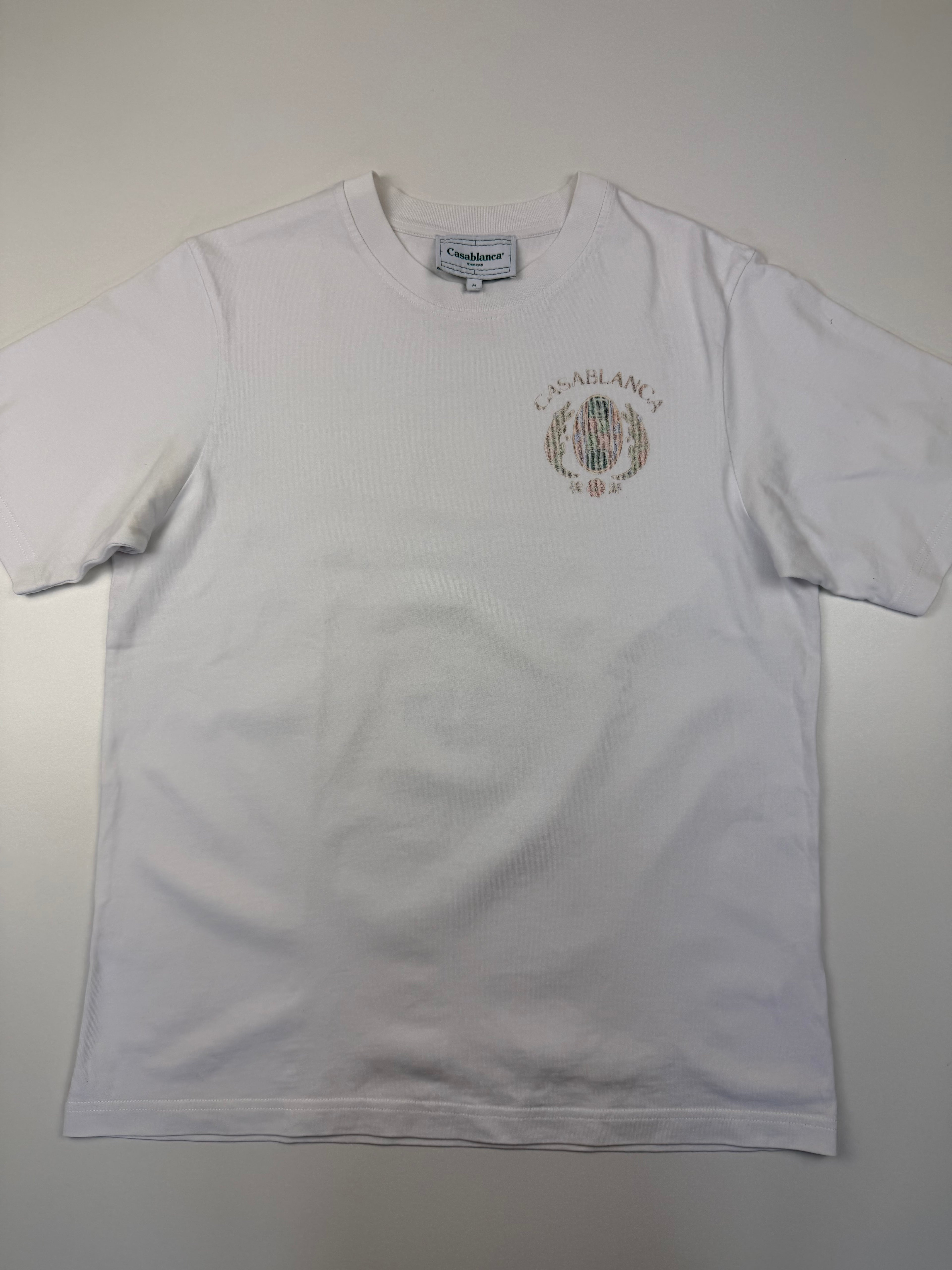 T-shirt Casablanca “Joyaux d’Afrique Tennis Club” – Taille M – Blanc