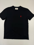 T-shirt AMI – Taille M – Noir avec Logo Cœur Rouge