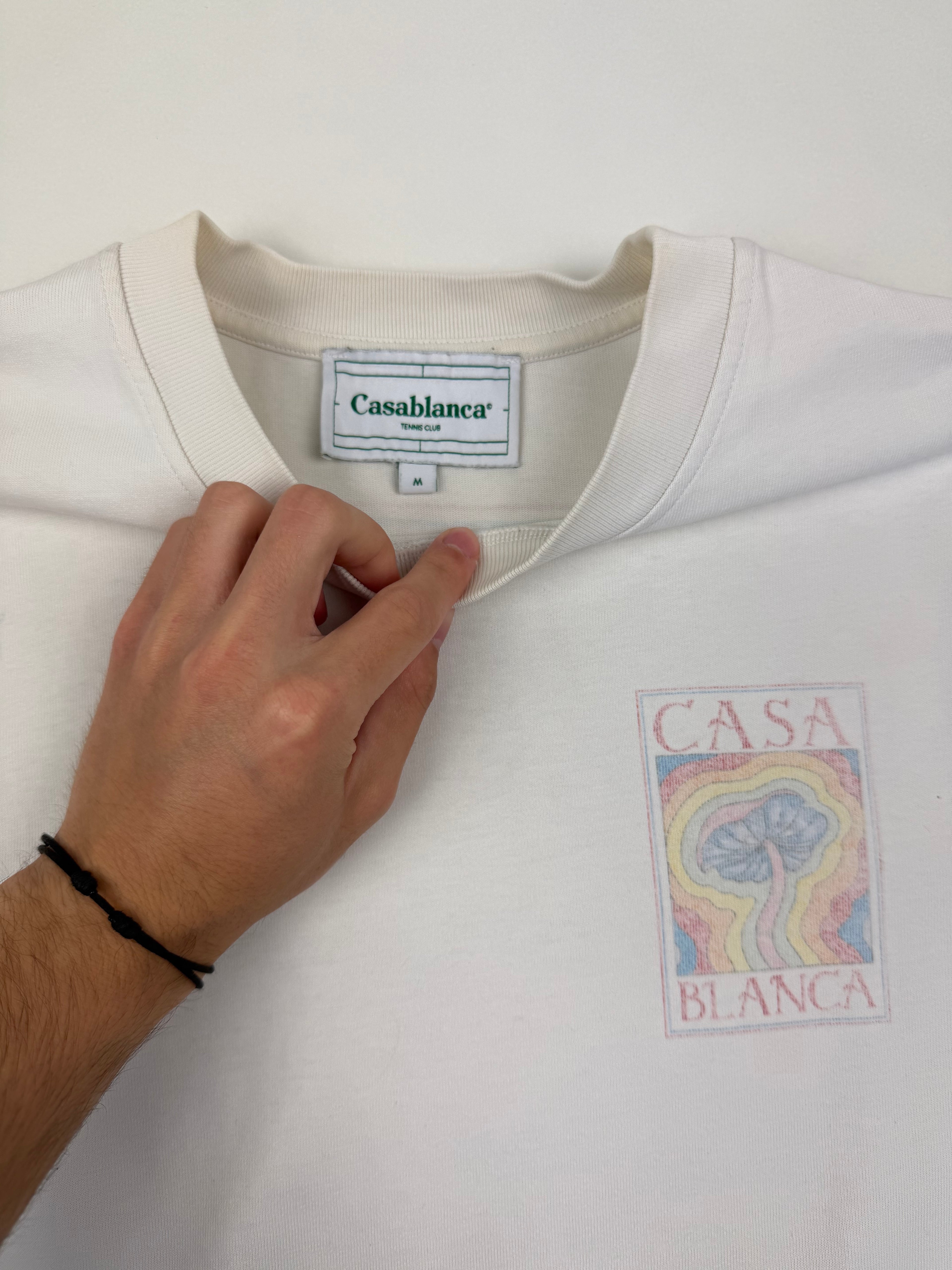 T-shirt Casablanca “Mind Vibrations” – Taille M – Blanc