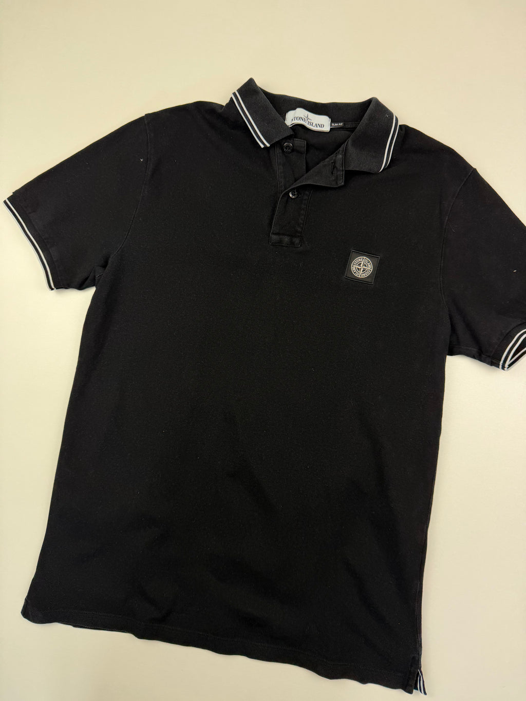 Polo Stone Island – Taille L – Noir
