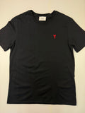 T-shirt AMI – Taille XL – Noir avec Cœur Rouge