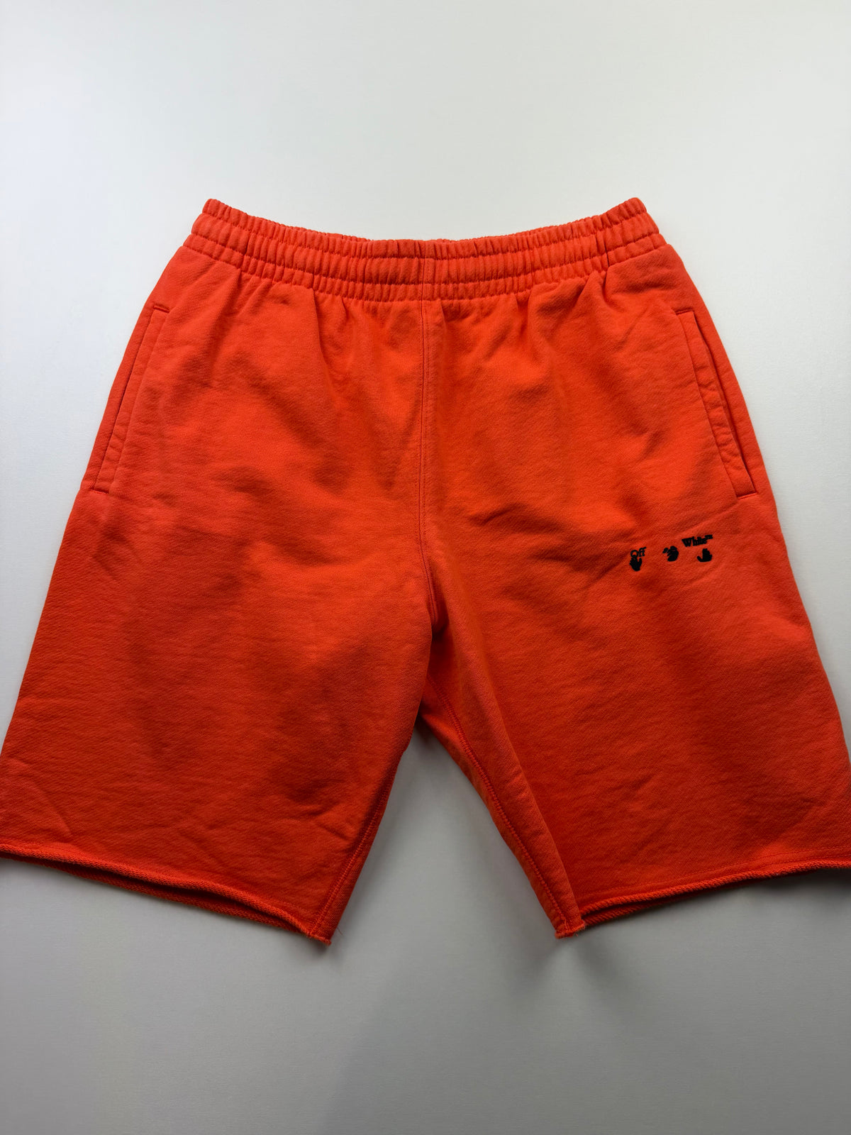 Short Off-White «Logo Print Track Shorts» – Taille M – Orange