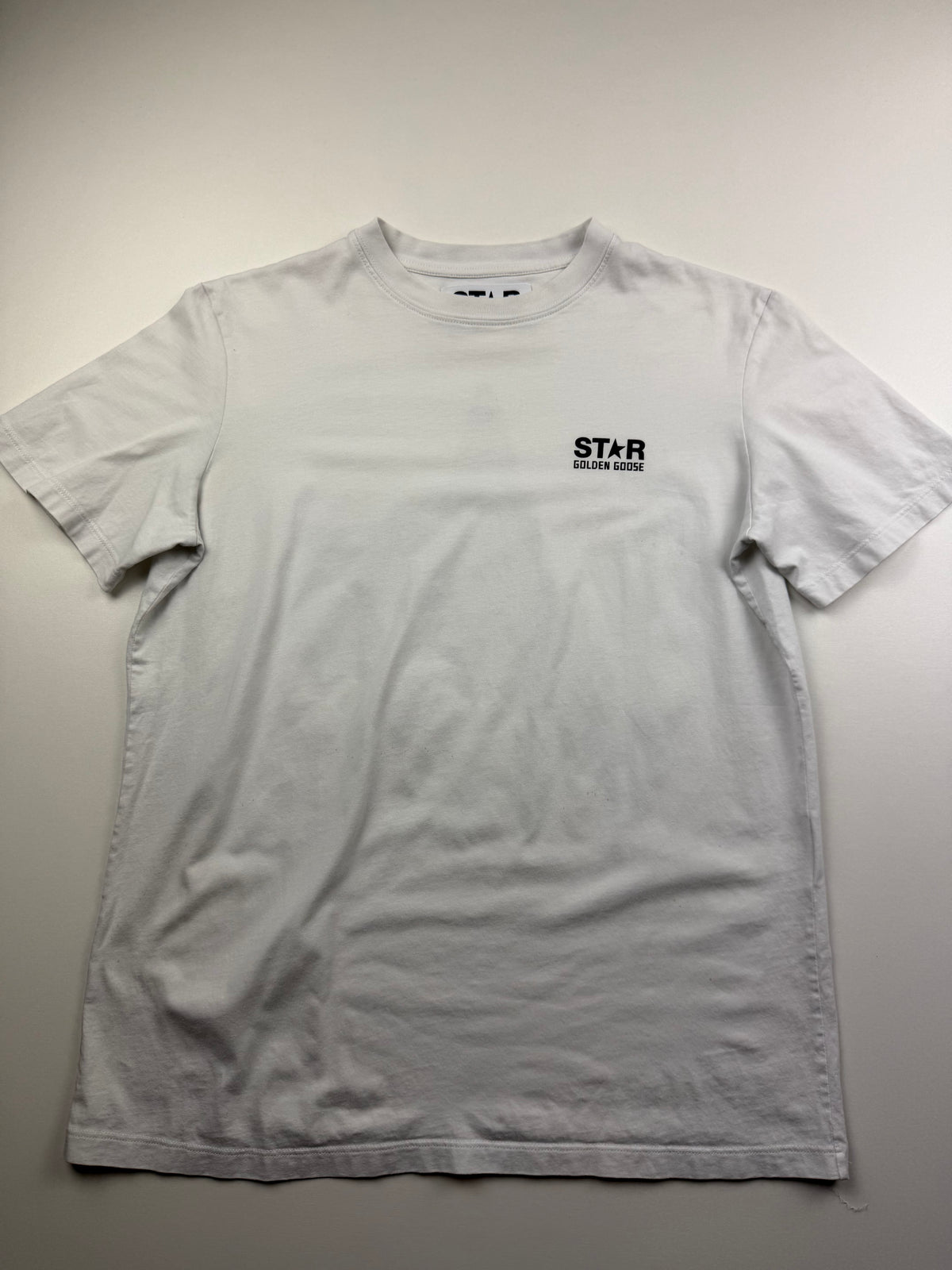 T-Shirt Golden Goose – Taille S – Blanc – Étoile Noire