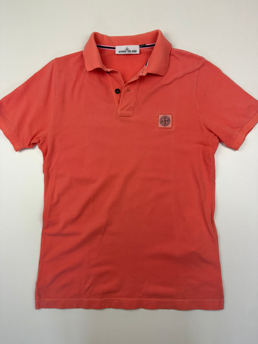 Polo Stone Island – Taille S – Orange Abricot