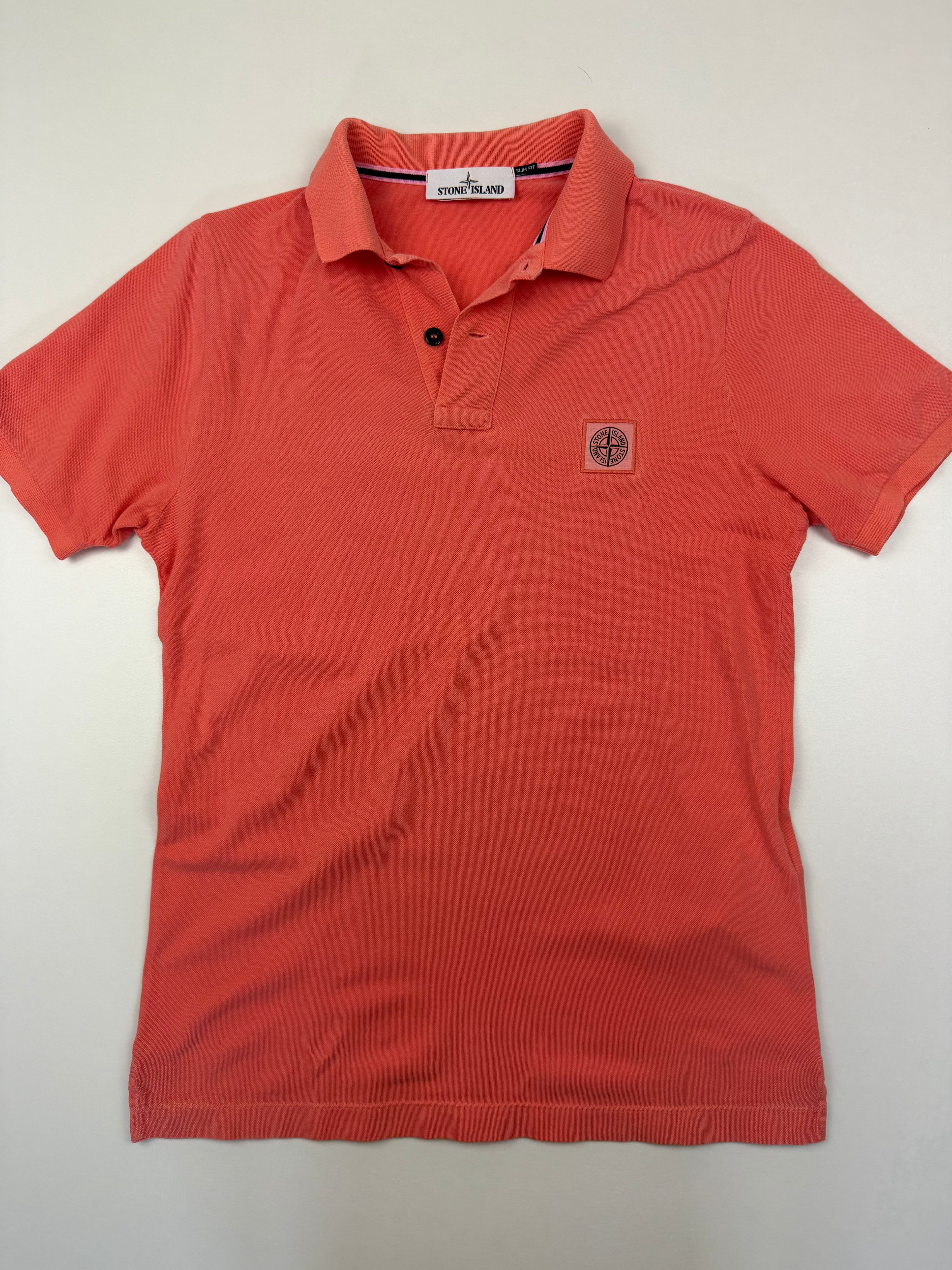 Polo Stone Island – Taille S – Orange Abricot