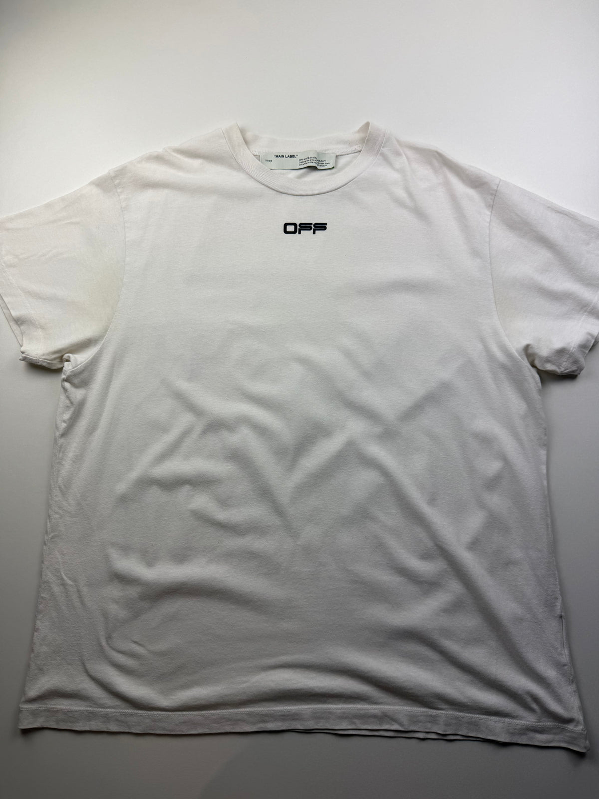 T-Shirt Off-White «Airport Tape Arrows» – M – Blanc