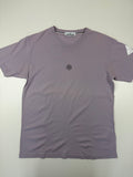 T-shirt Stone Island – Taille L – Violet Clair avec Motif à l’Avant