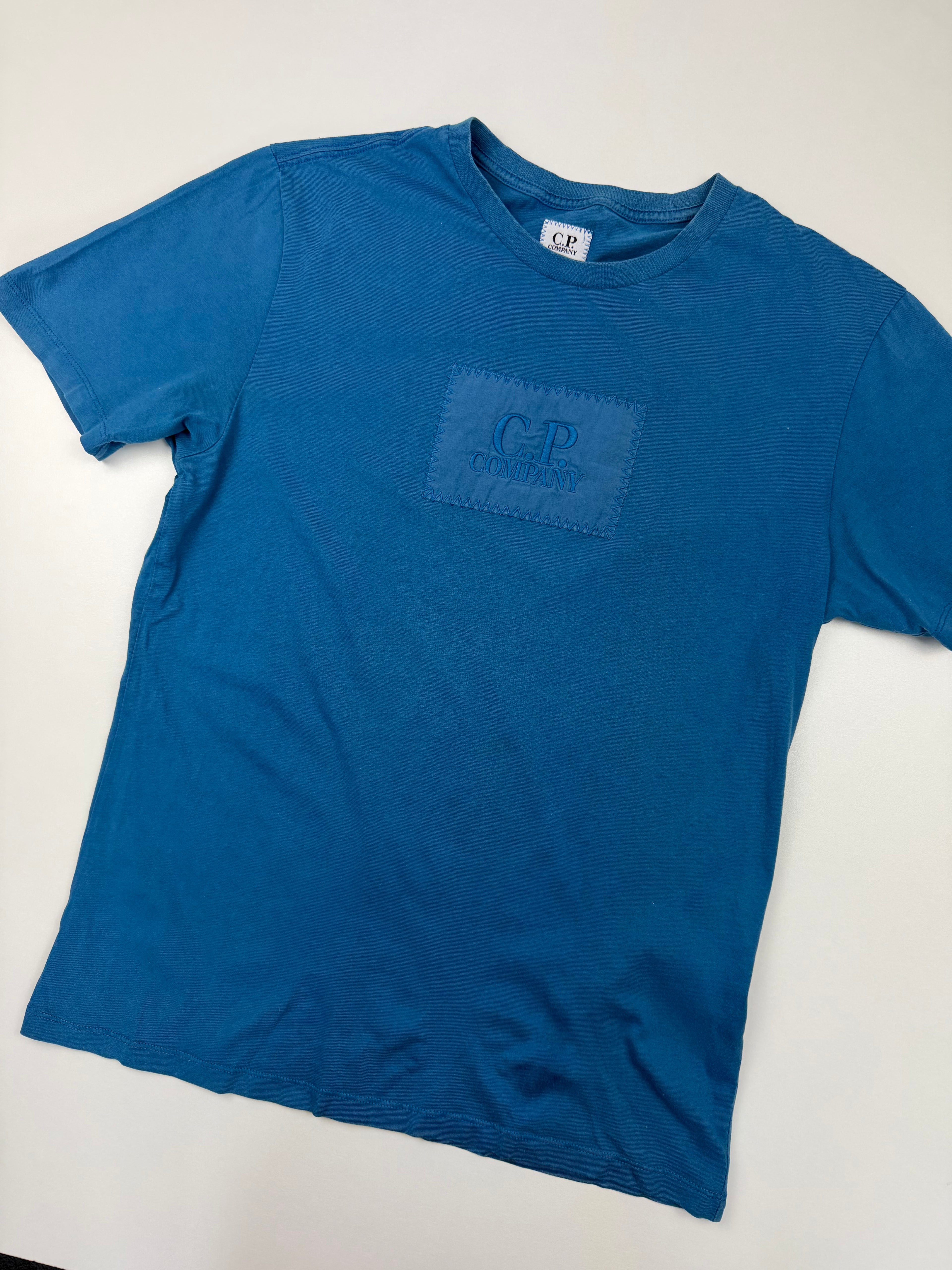 T-shirt C.P. Company – Taille S – Bleu avec Logo Central