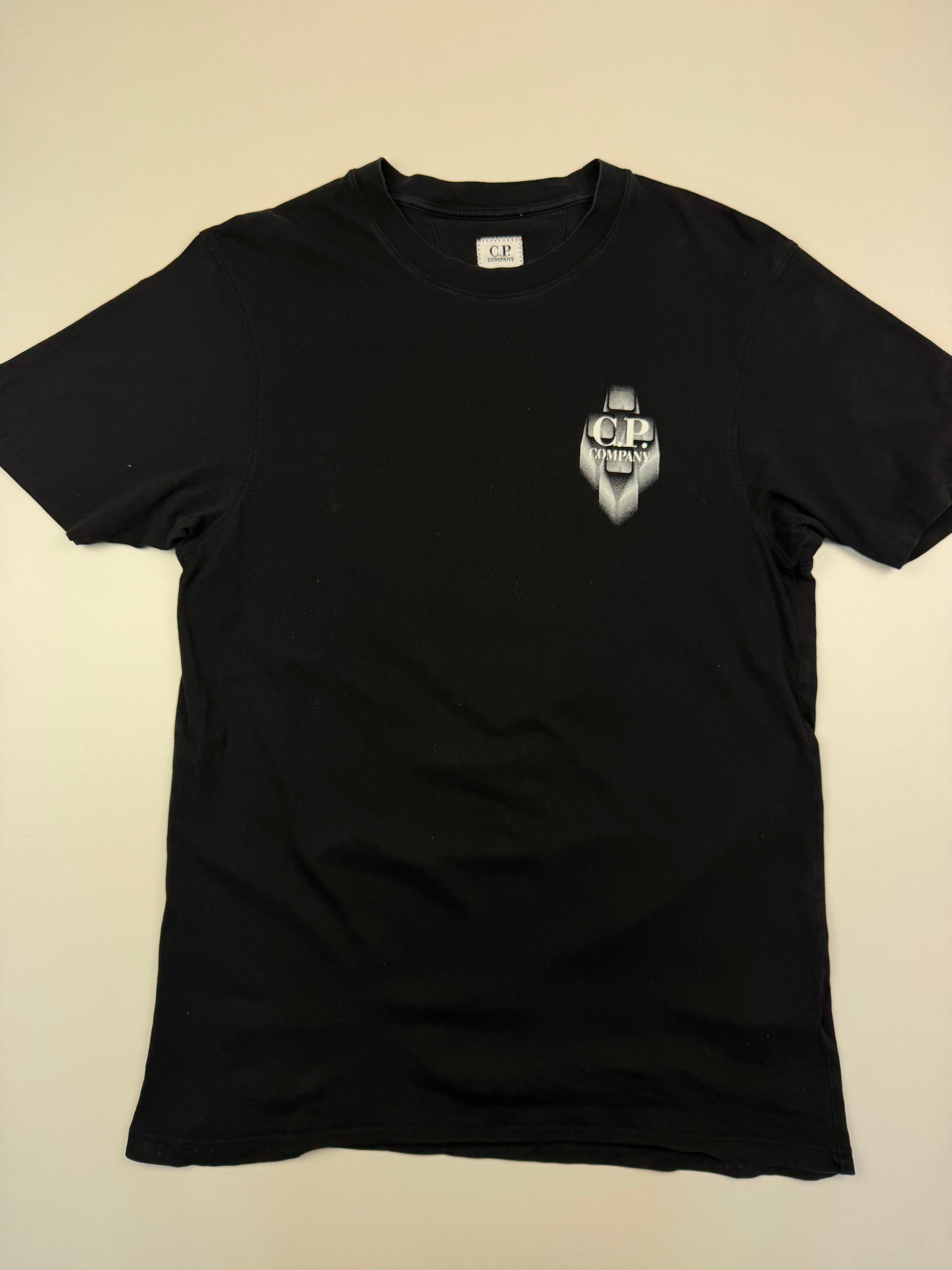 T-shirt C.P. Company – Taille M – Noir avec Motif au Dos