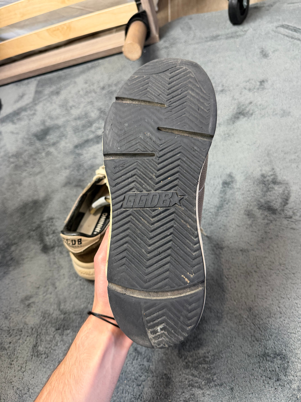 Basket Golden Goose Running – Taille 41 – Kaki