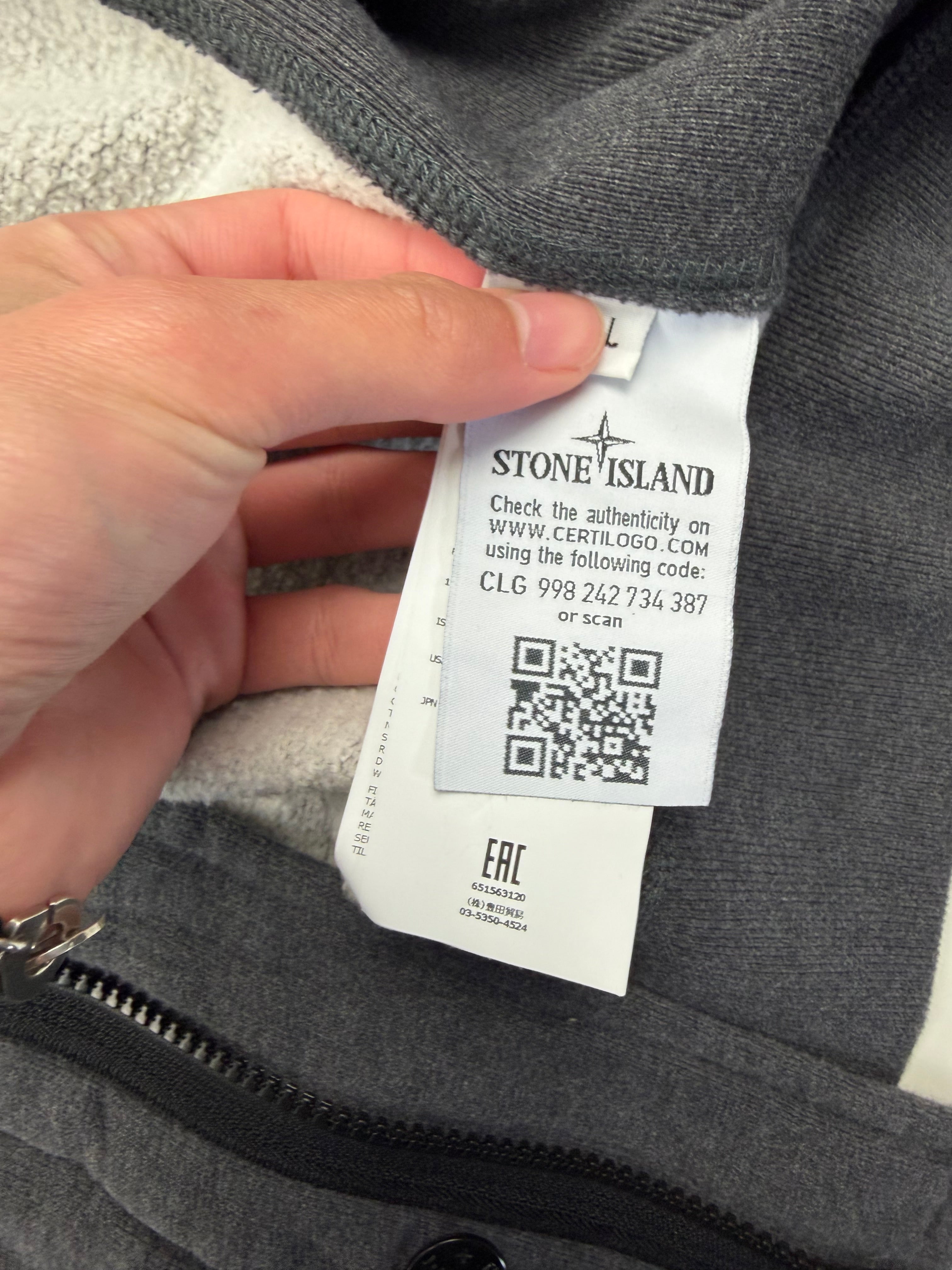 Gilet Zip Stone Island – Taille L – Gris