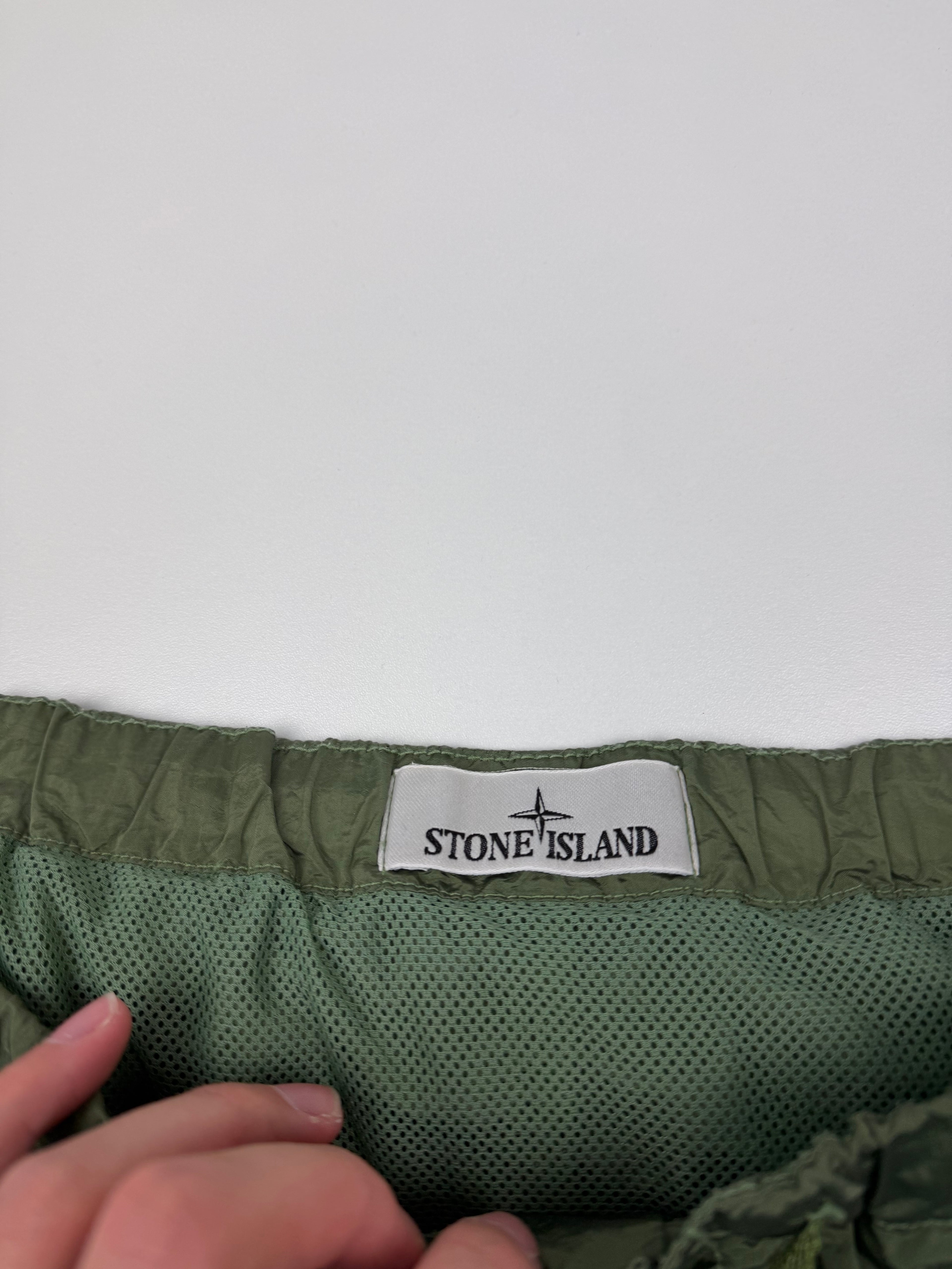 Short de Bain Stone Island – Taille L – Nylon Vert Kaki