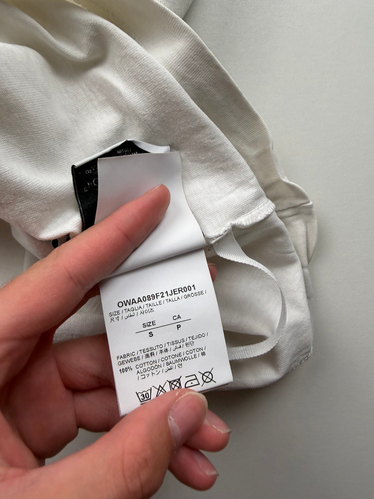 T-Shirt Off-White « Chine Arrows » – Taille S – Blanc