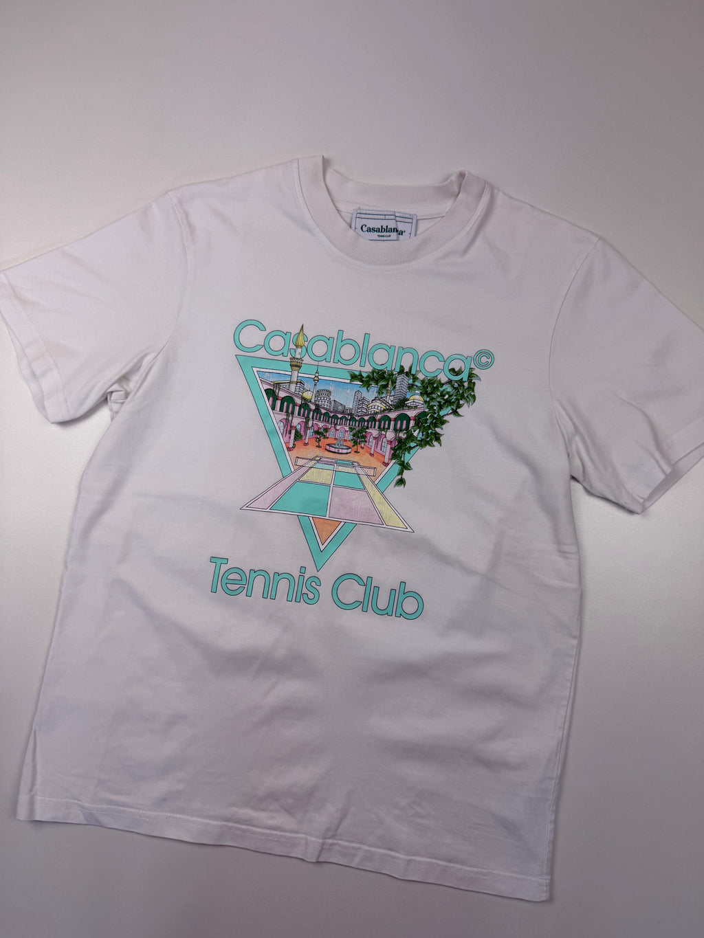 T-shirt Casablanca “Tennis Club” – Taille M – Blanc