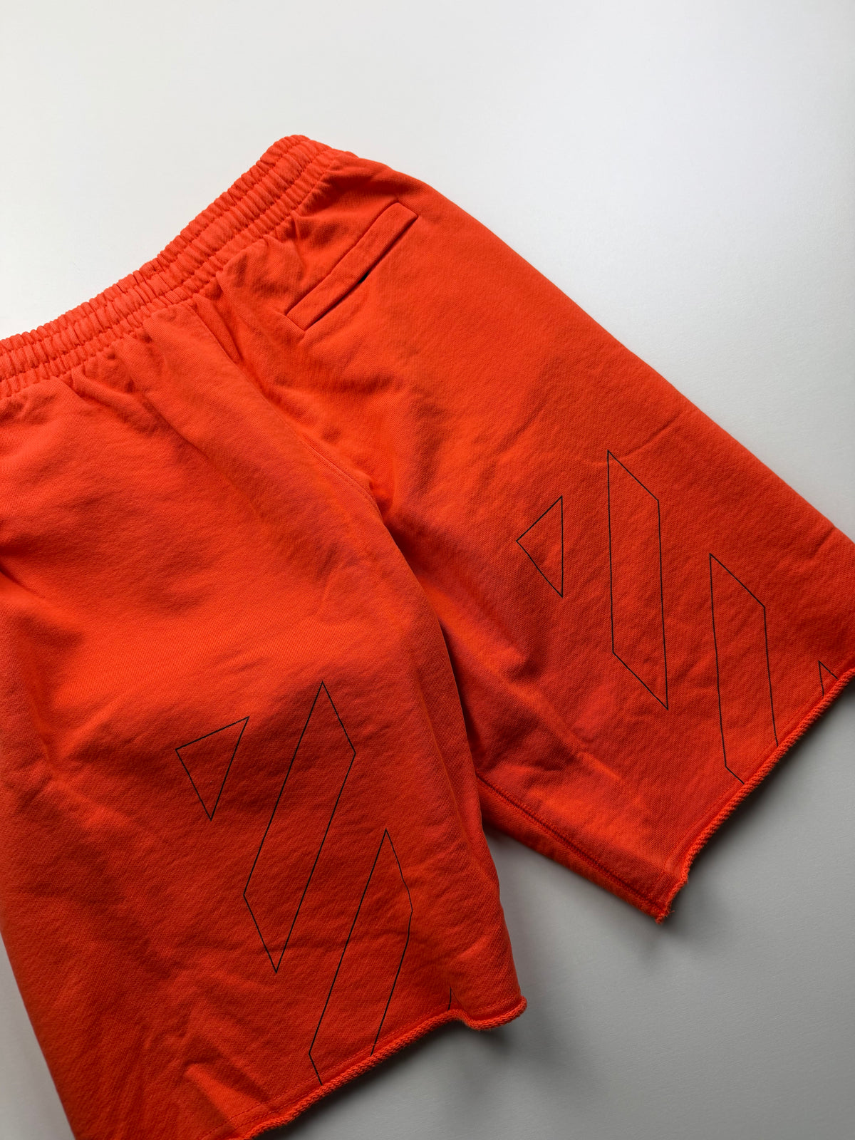 Short Off-White «Logo Print Track Shorts» – Taille M – Orange