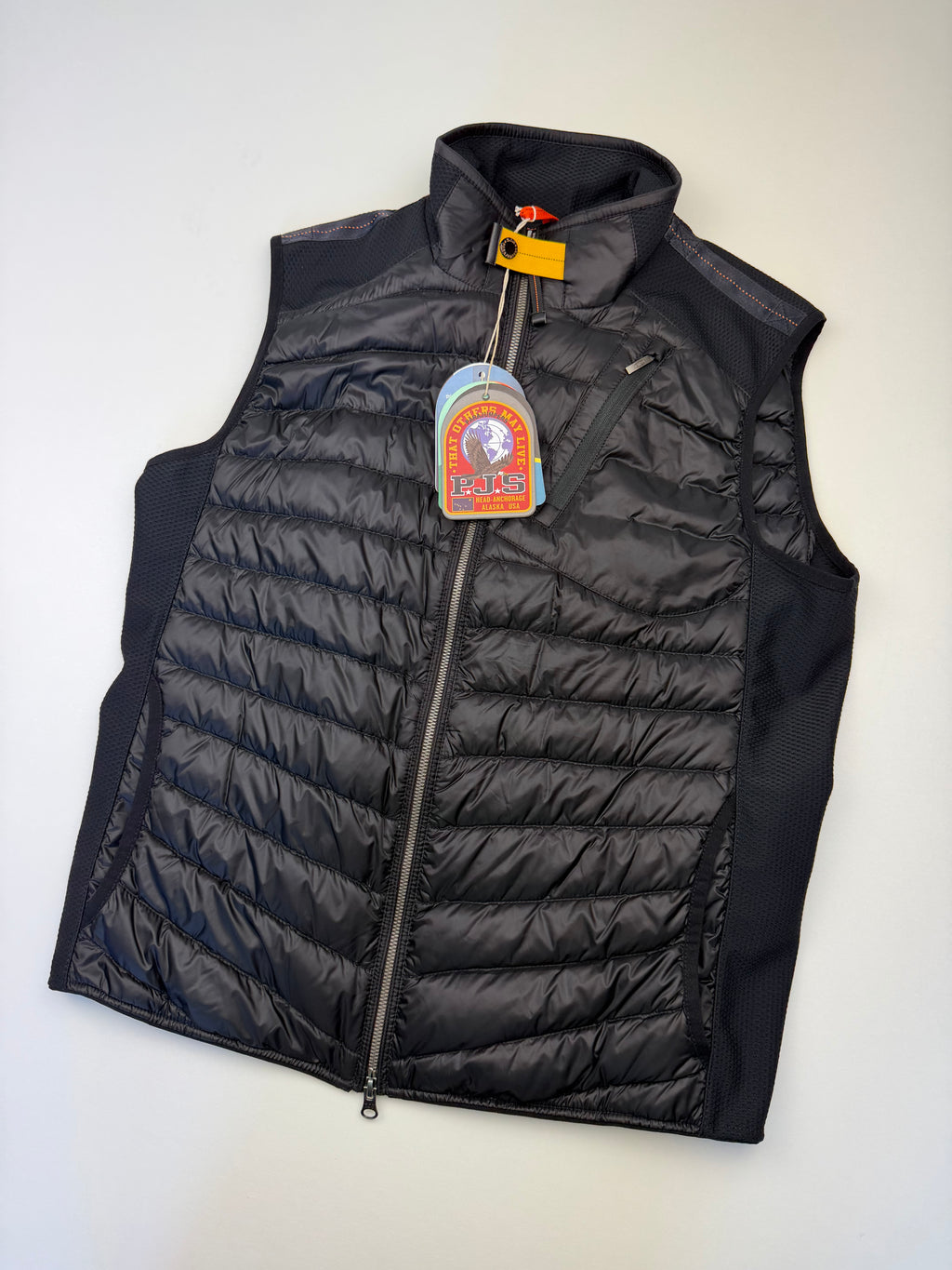 Veste sans manches Parajumpers “Zavier Hybride Warm Up” – Taille M – Noir – Neuve avec Étiquette