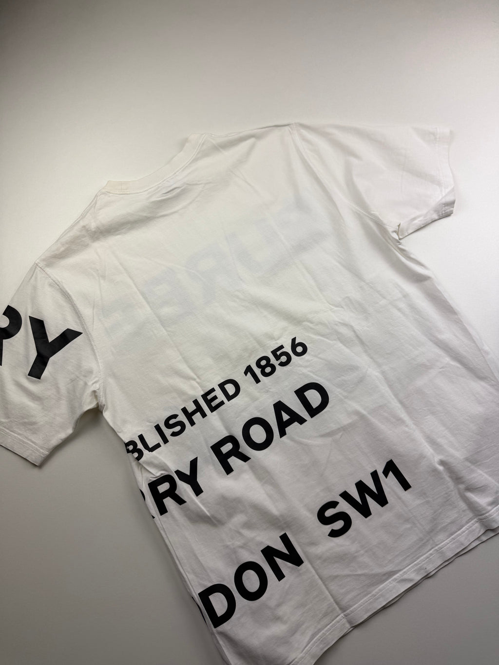 T-Shirt Burberry « Horseferry Print » – Taille S – Blanc