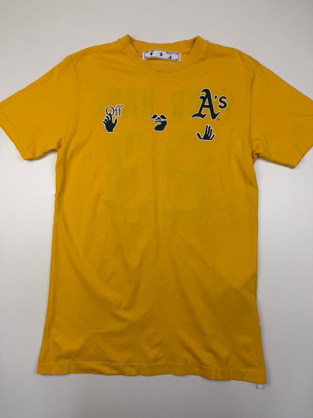 T-shirt OFF-WHITE x Oakland Athletics – Taille S – Jaune