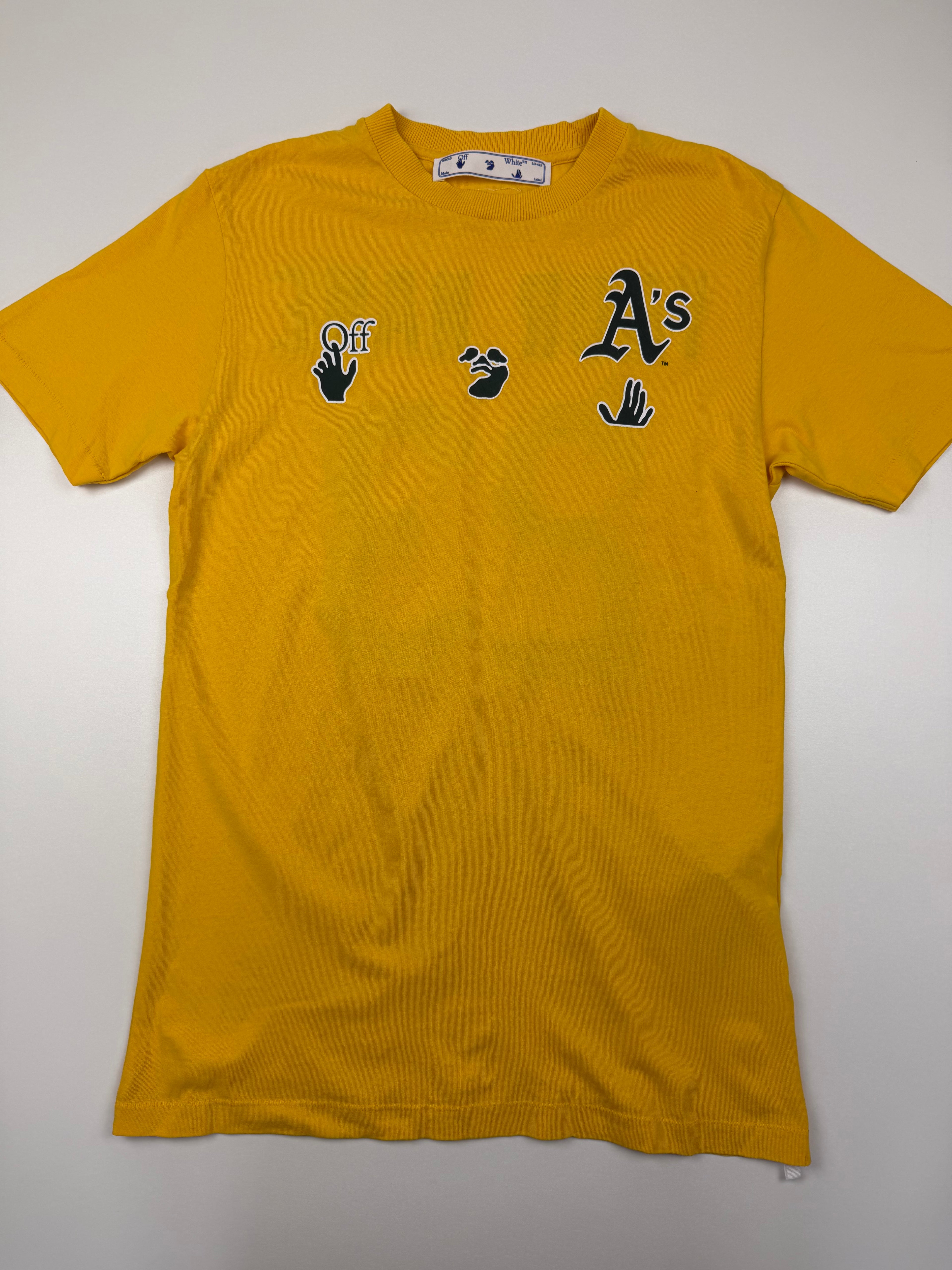 T-shirt OFF-WHITE x Oakland Athletics – Taille S – Jaune