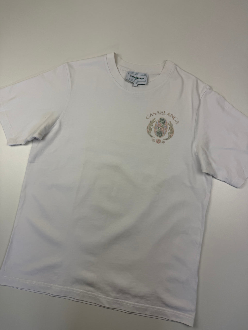 T-shirt Casablanca “Joyaux d’Afrique Tennis Club” – Taille M – Blanc