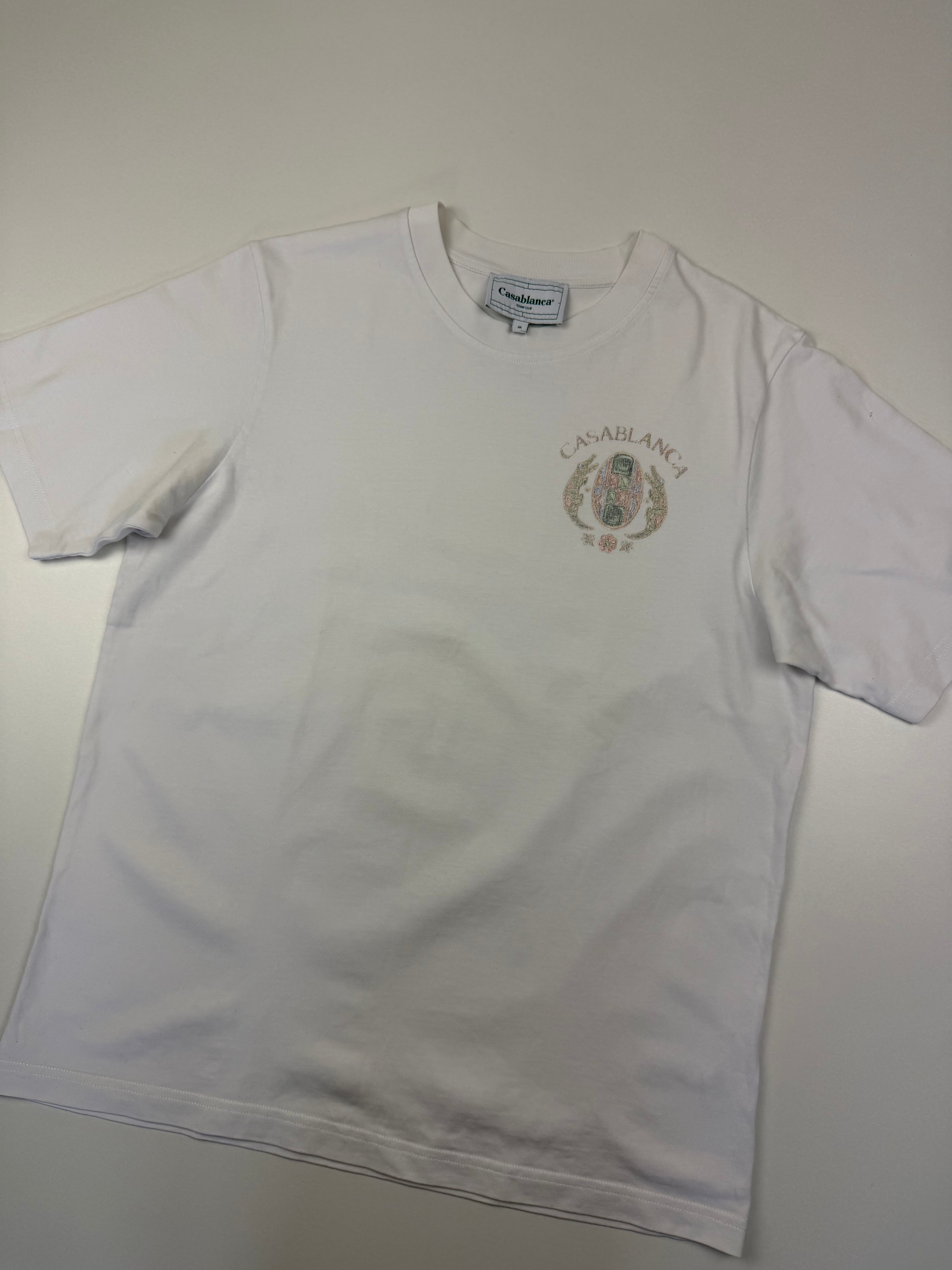 T-shirt Casablanca “Joyaux d’Afrique Tennis Club” – Taille M – Blanc