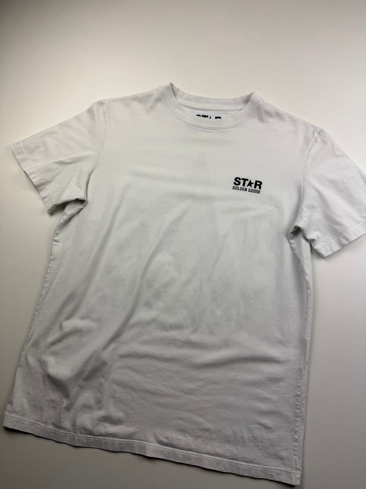 T-Shirt Golden Goose – Taille S – Blanc – Étoile Noire