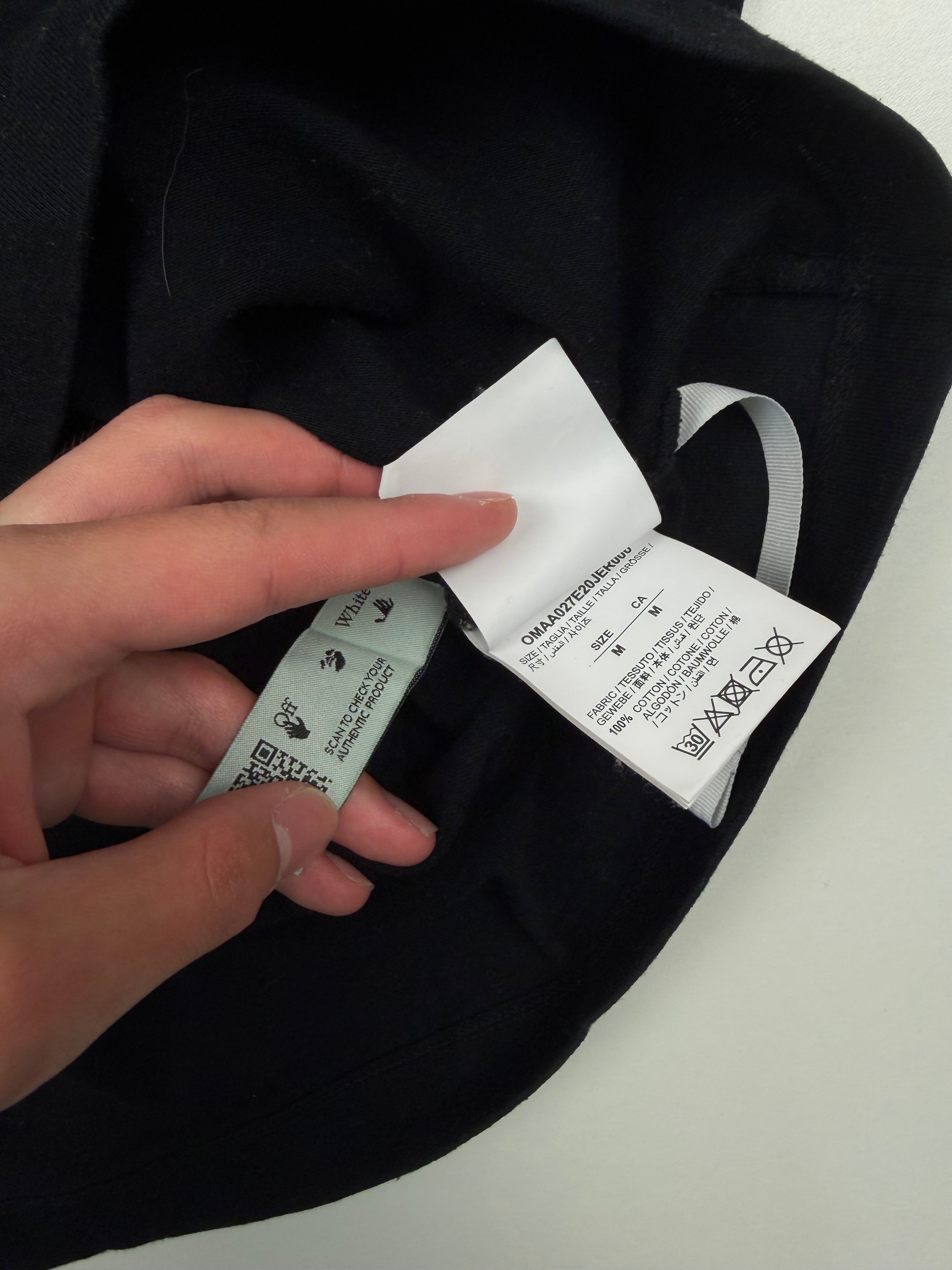 T-shirt Off-White “Stencil Logo” – Taille M – Noir