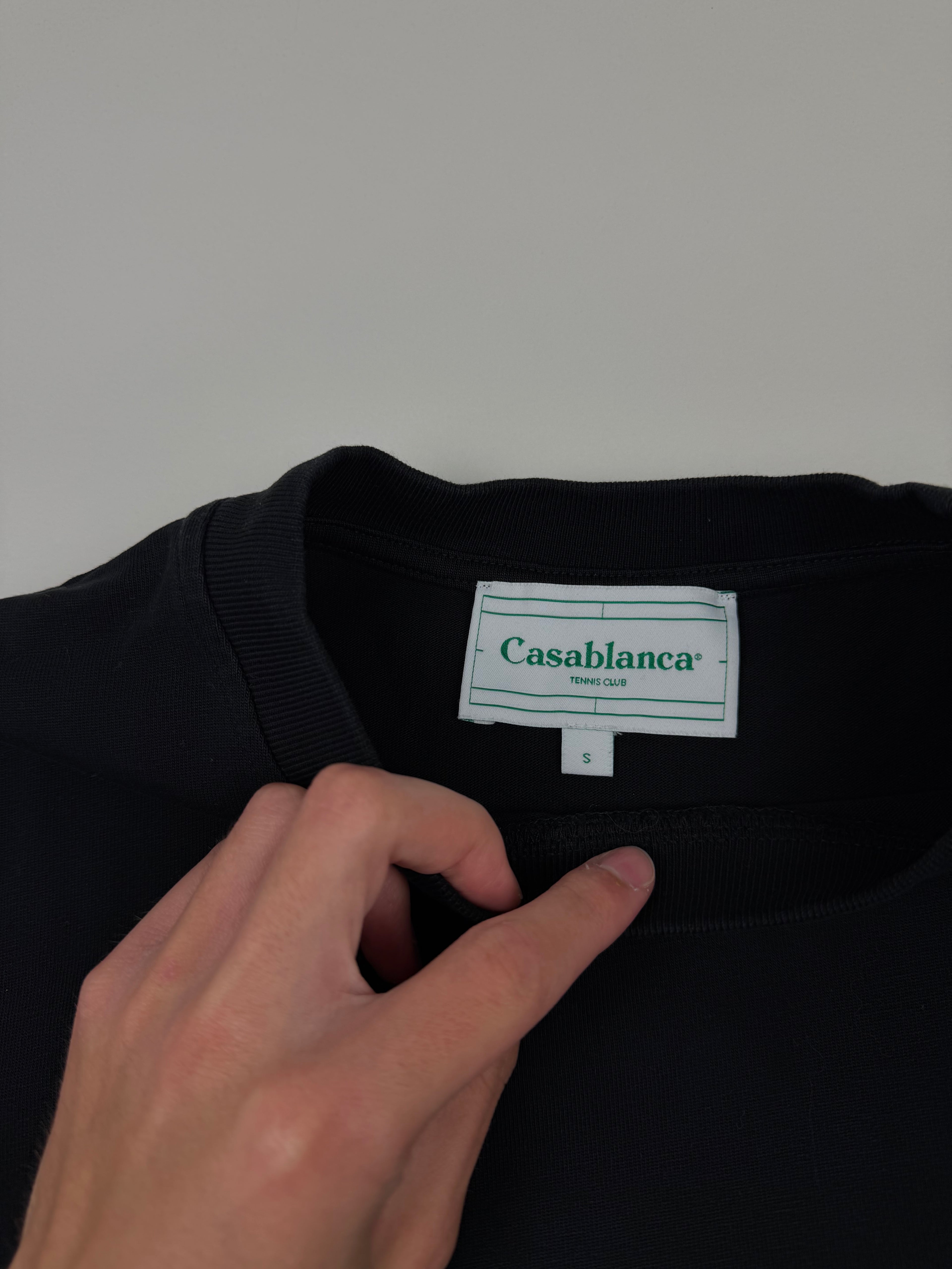 T-shirt Casablanca “L’Arche de Nuit” – Taille S – Noir